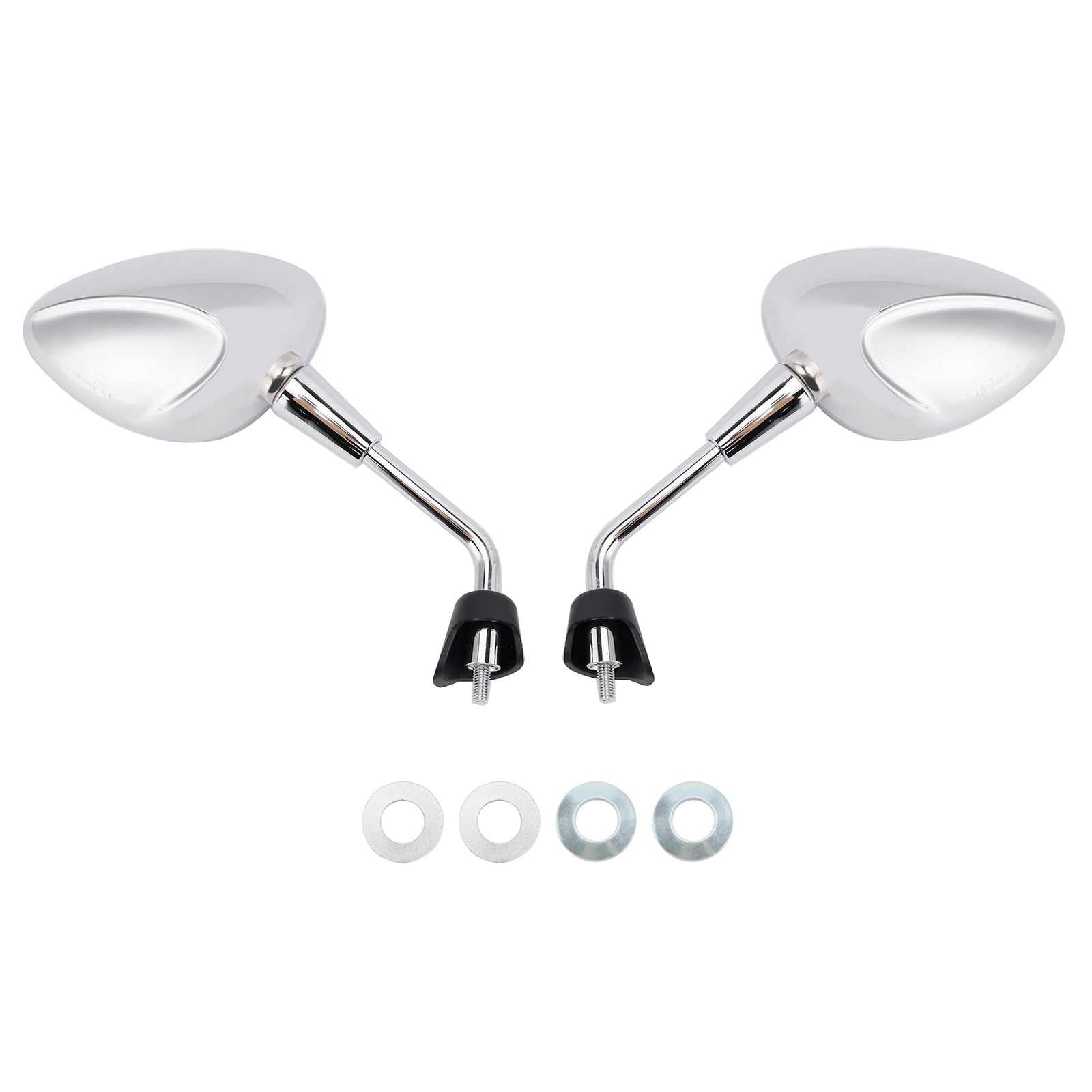 M8 M8 Shorty linker en rechter Chrome Mirror voor scooter Piaggio Vespa Sprint 50 125 150