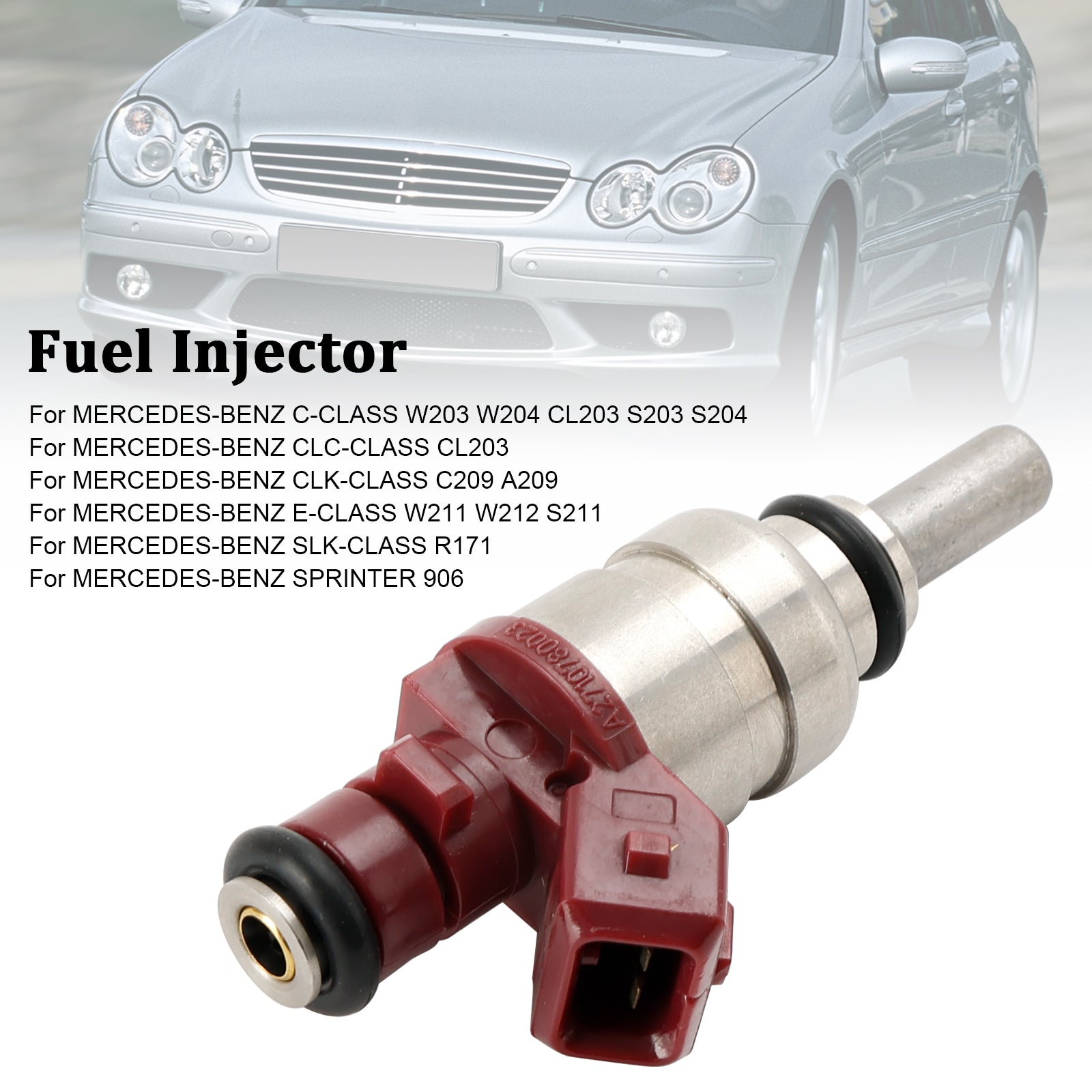 1pcs Inyector de combustible A2710780023 para Mercedes Benz C-Class CLK-CLK 1.8L