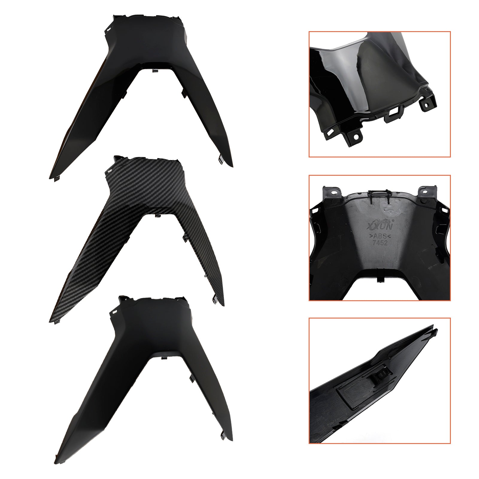 Panneaux de carénages de couvercle supérieur de guidon conducteur Honda ADV 160 2023-2024