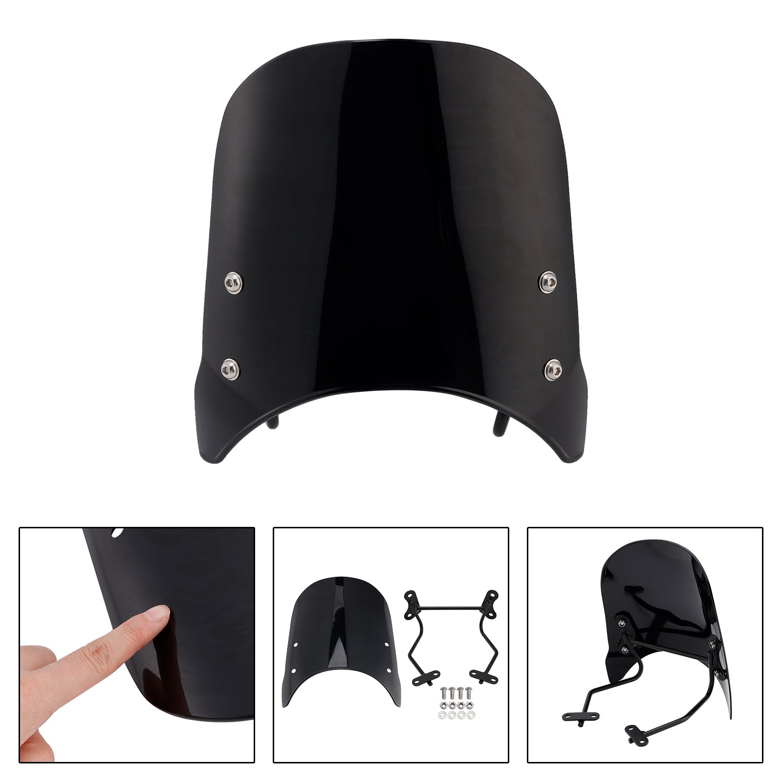 Parabrezza compatibile con BMW R nineT Scrambler 2014-2024 e Pure 2017-2024