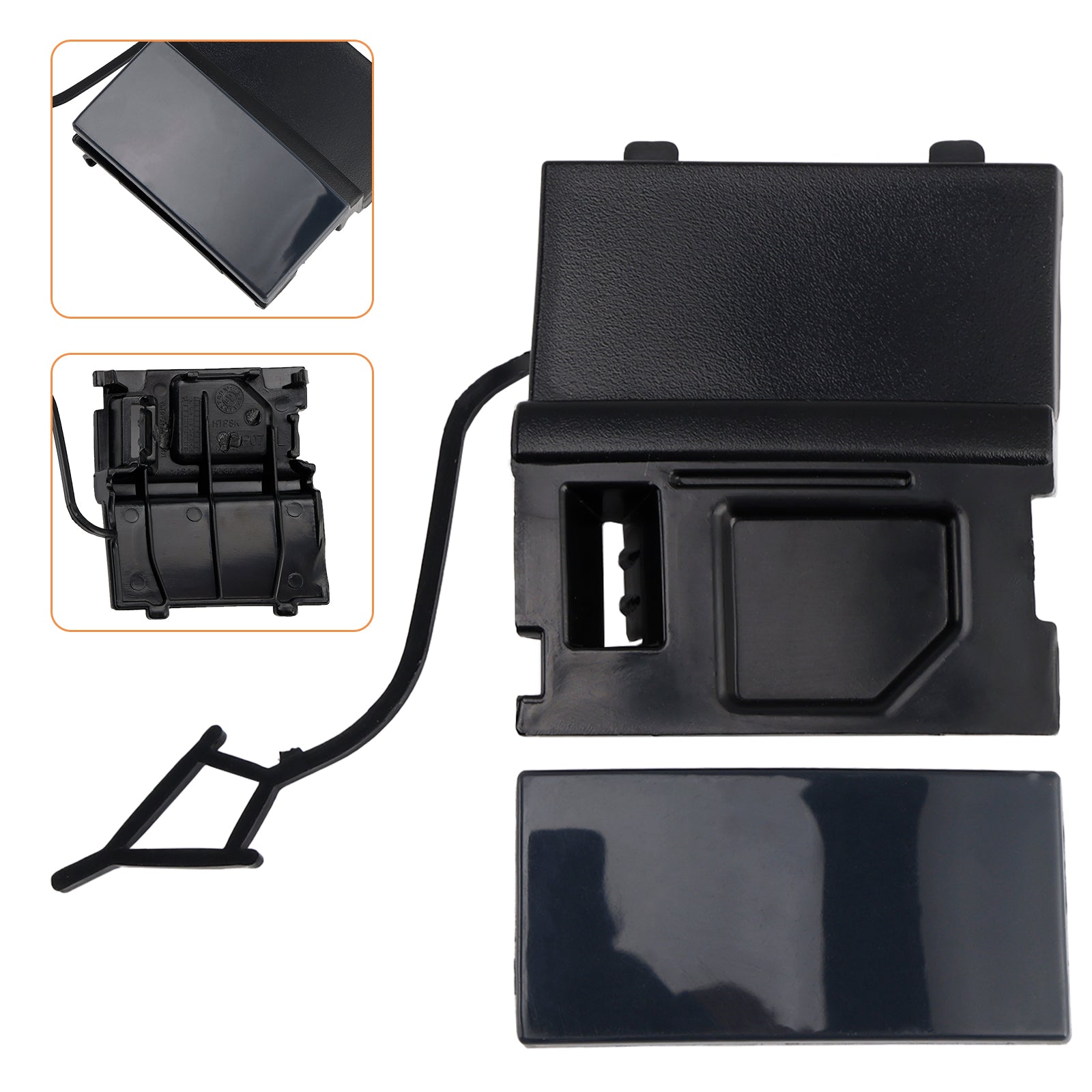 Capuchon de protection pour crochet de remorquage avant gauche 7P6807185A pour VW Touarge 14-18