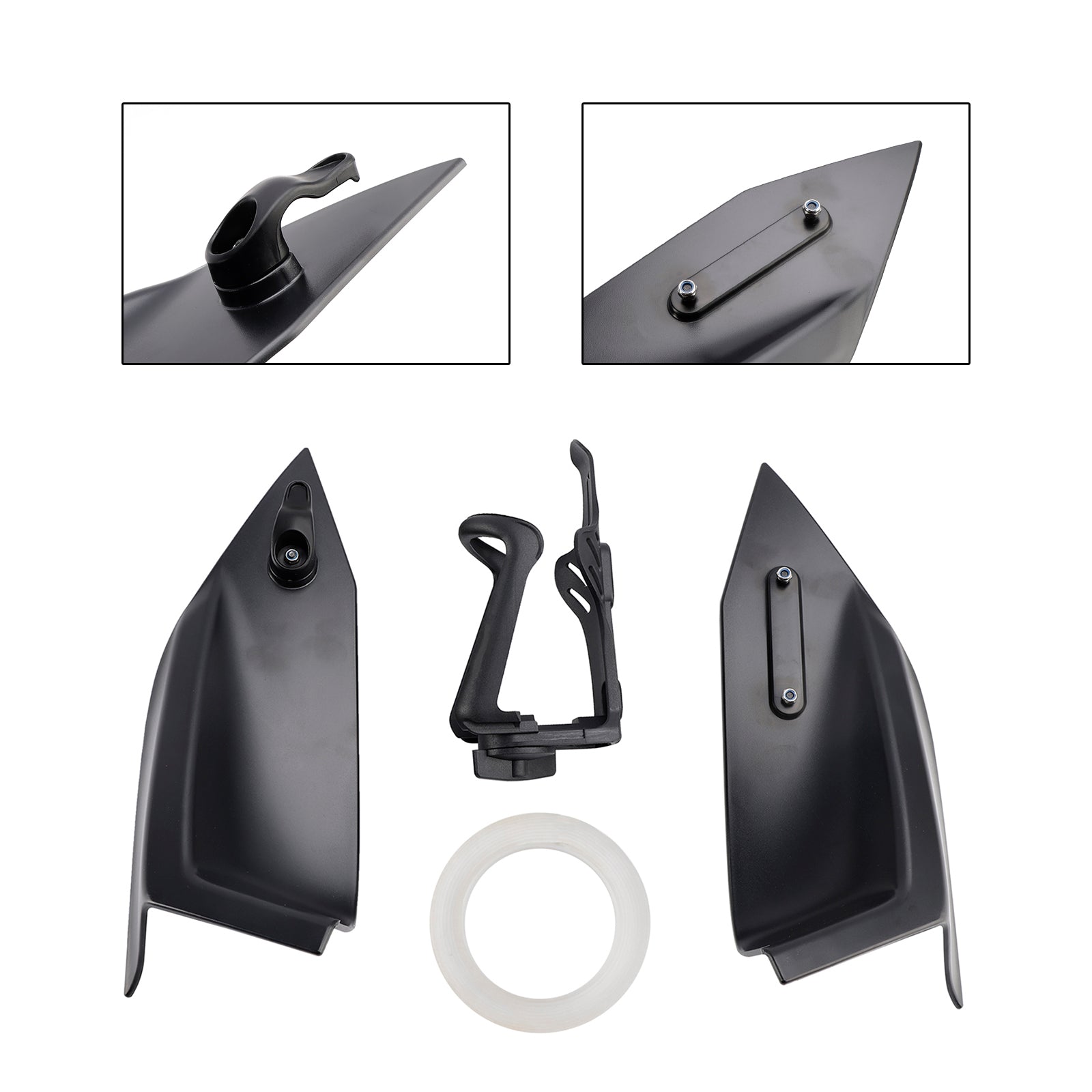 Hook para casco y soporte para botellas para Yamaha X-Max 300 2023-2024, negro