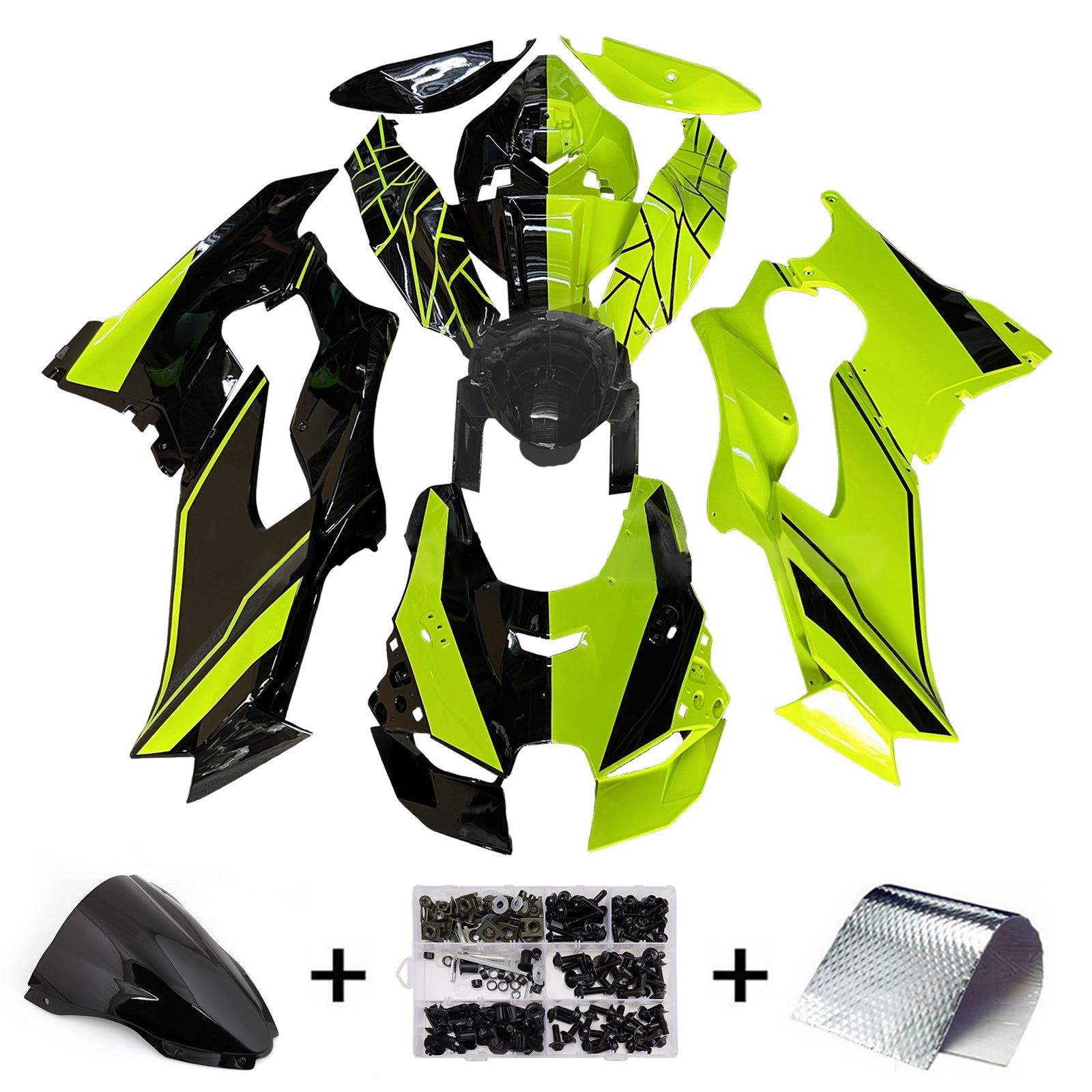 Kit de carénage par injection ABS pour Kawasaki ZX-10R ZX-10RR 2021-2025