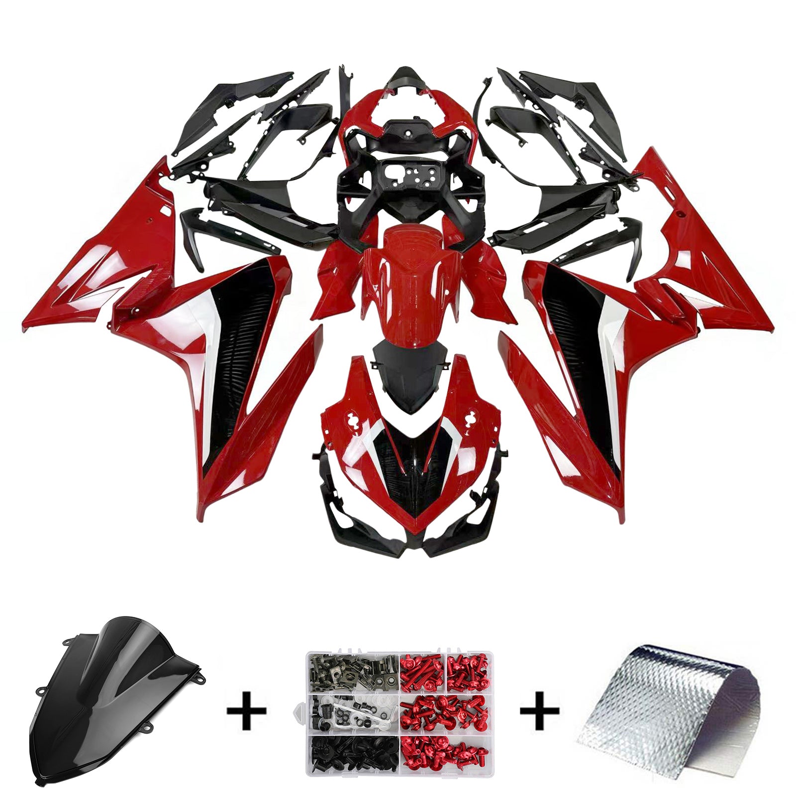 Kit de carénage injecté en plastique ABS pour Honda CBR500R 2019-2021