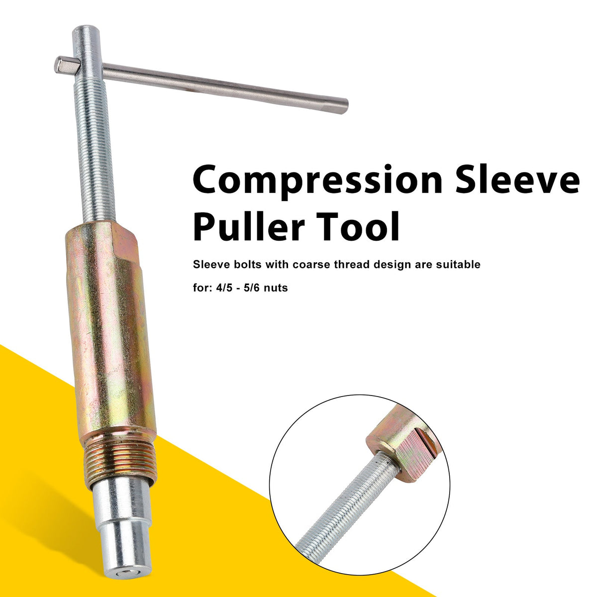 Outil d'extraction de manchons de compression, extracteur d'écrous et de viroles de tuyauterie