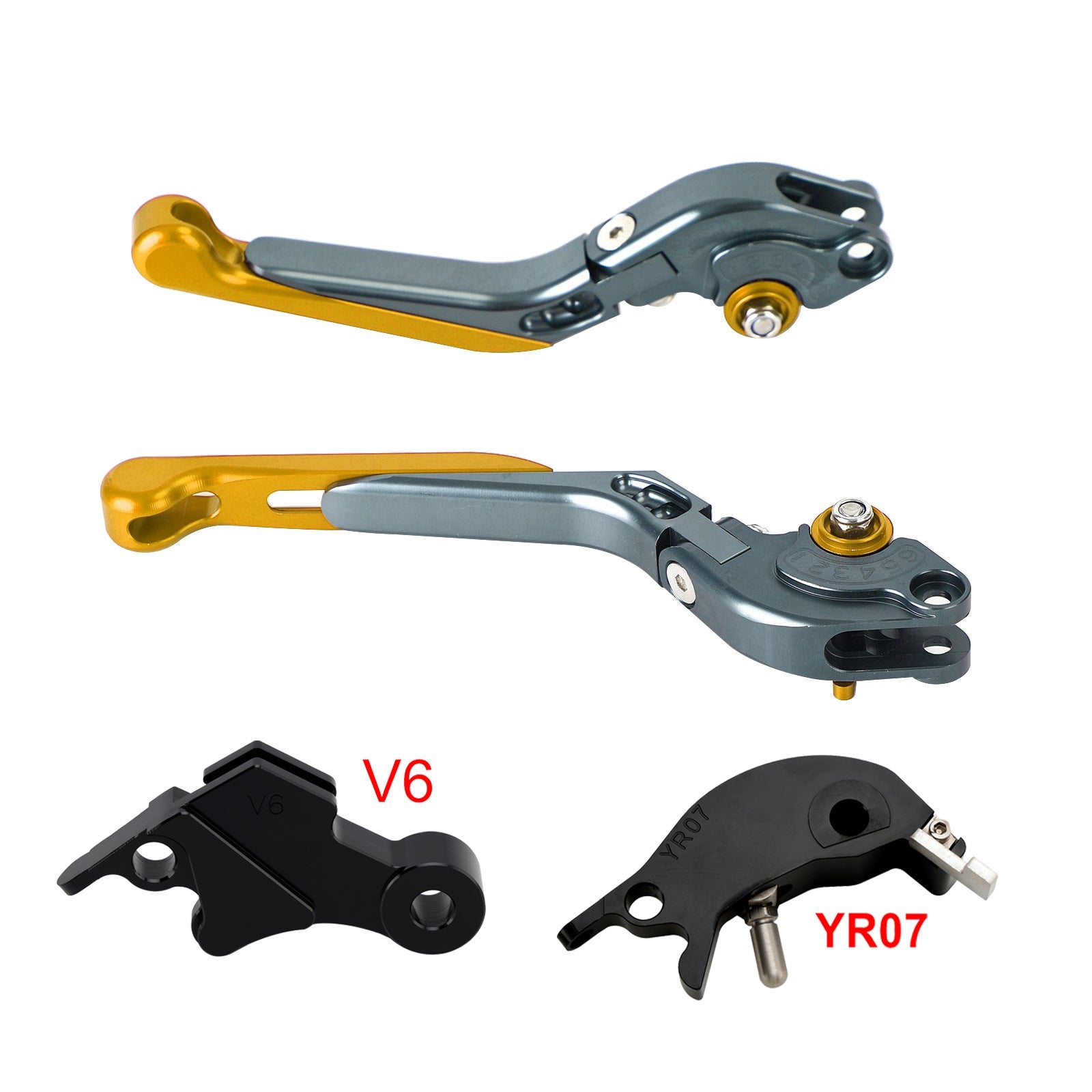 Levier de frein et d'embrayage réglable compatible avec YAMAHA XSR900 XSR900GP MT-09 2024-2025