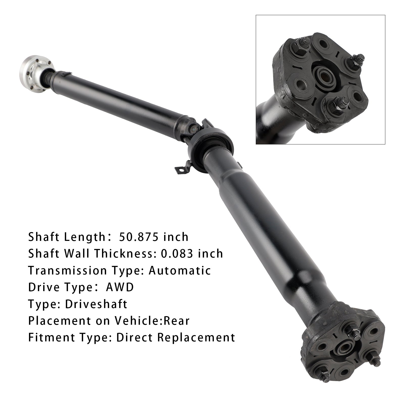 Arbre de transmission arrière 26107529661 pour X5 V8 4,4 L à transmission automatique série E53 2004-2006