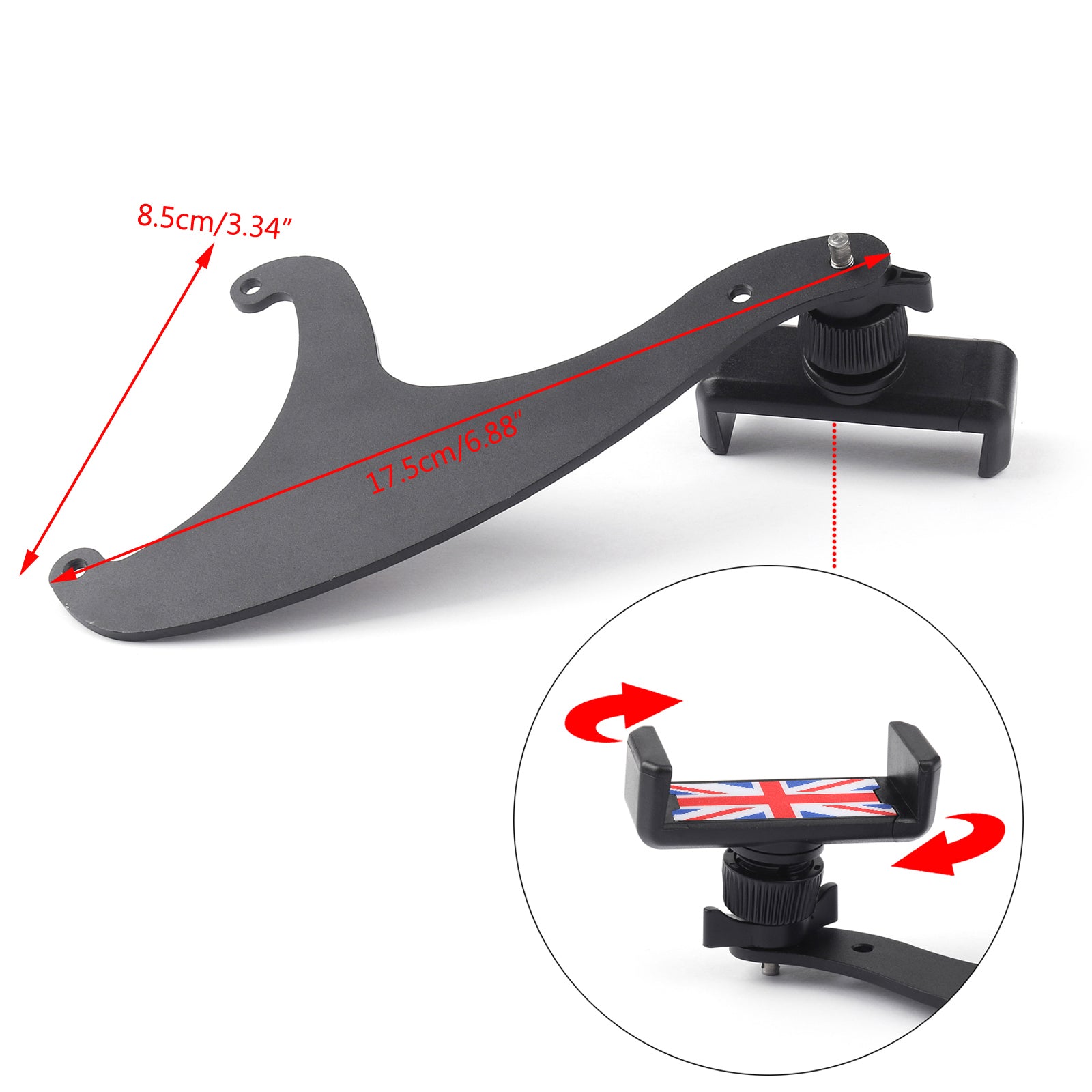 Support de support de support GPS pour téléphone de voiture adapté pour Mini Cooper