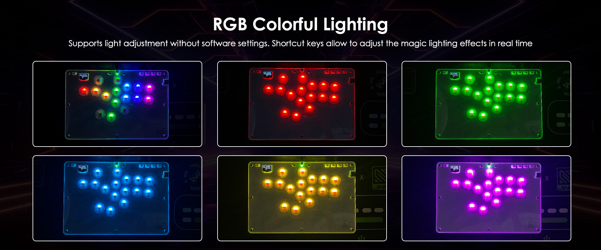 HITBOX hitbox Fighting Keyboard Arcade Joystick Zaawansowane przyciski Street Fighter 6 Steam Klawiatura Raspberry Pi