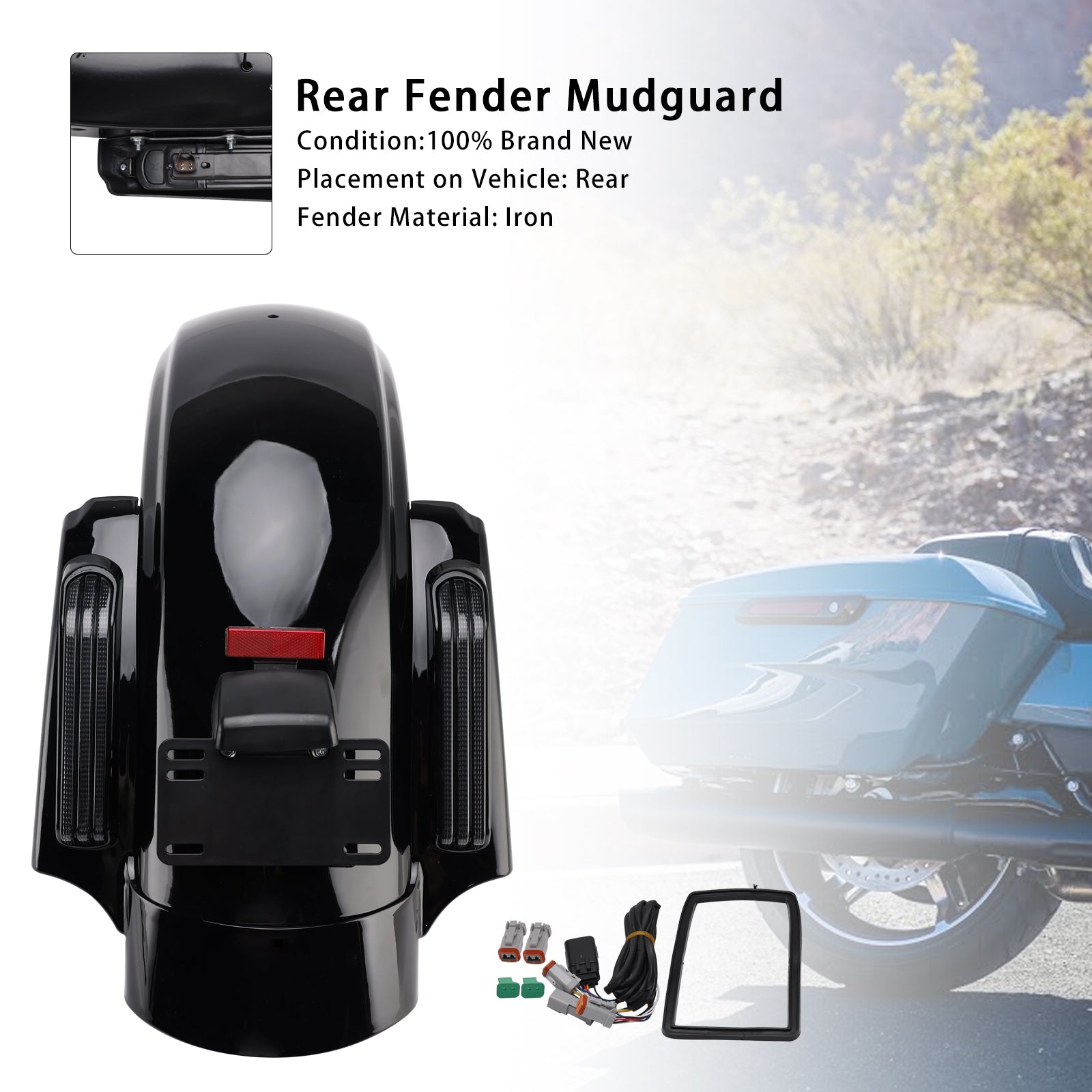 Sistema de guardabarros trasero para Harley Touring CVO Road Glide FLTRXSE FLTRXSTSE 2023-2025