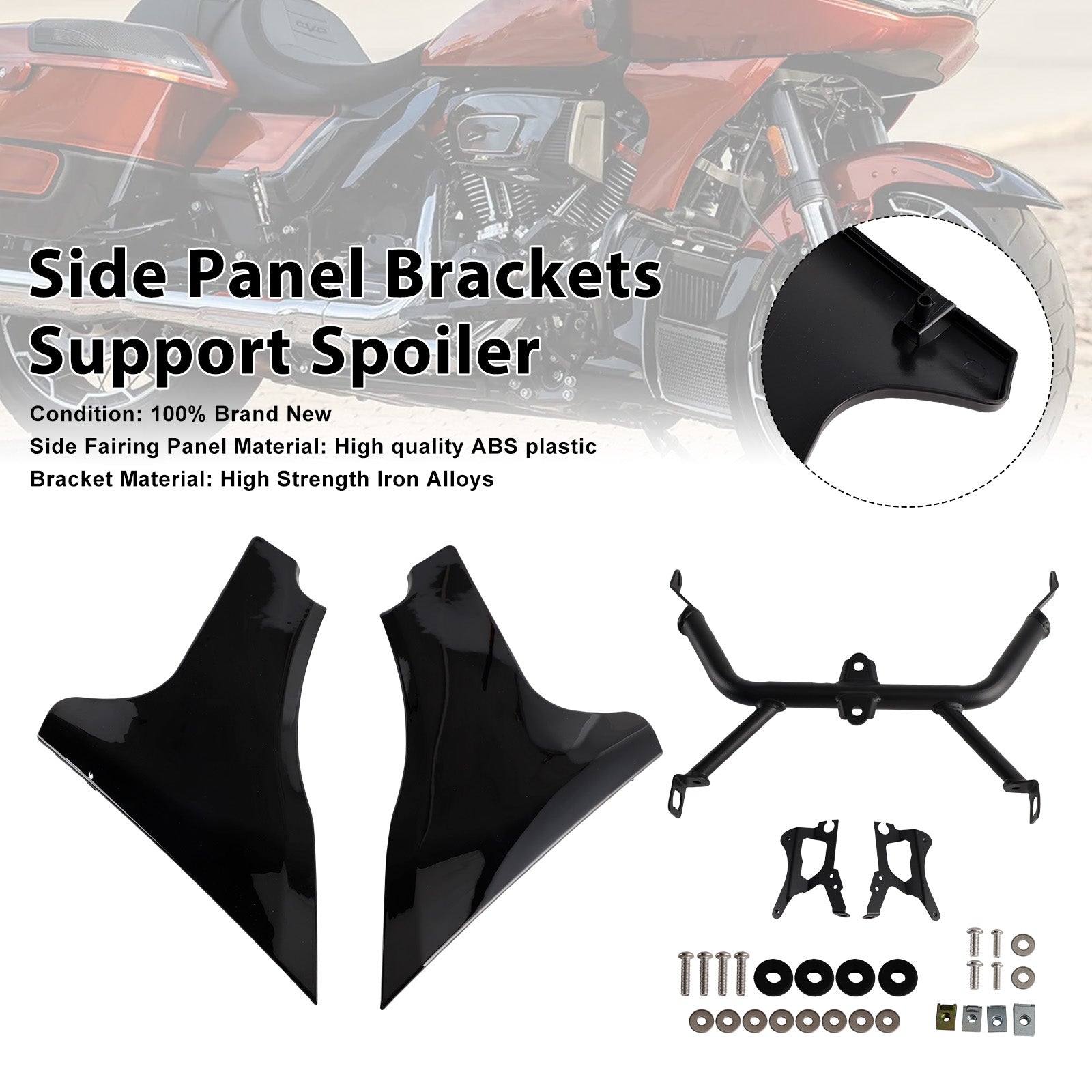 Soportes de panel lateral para alerón CVO 121117 Road Glide FLTRXSE 2023-2025