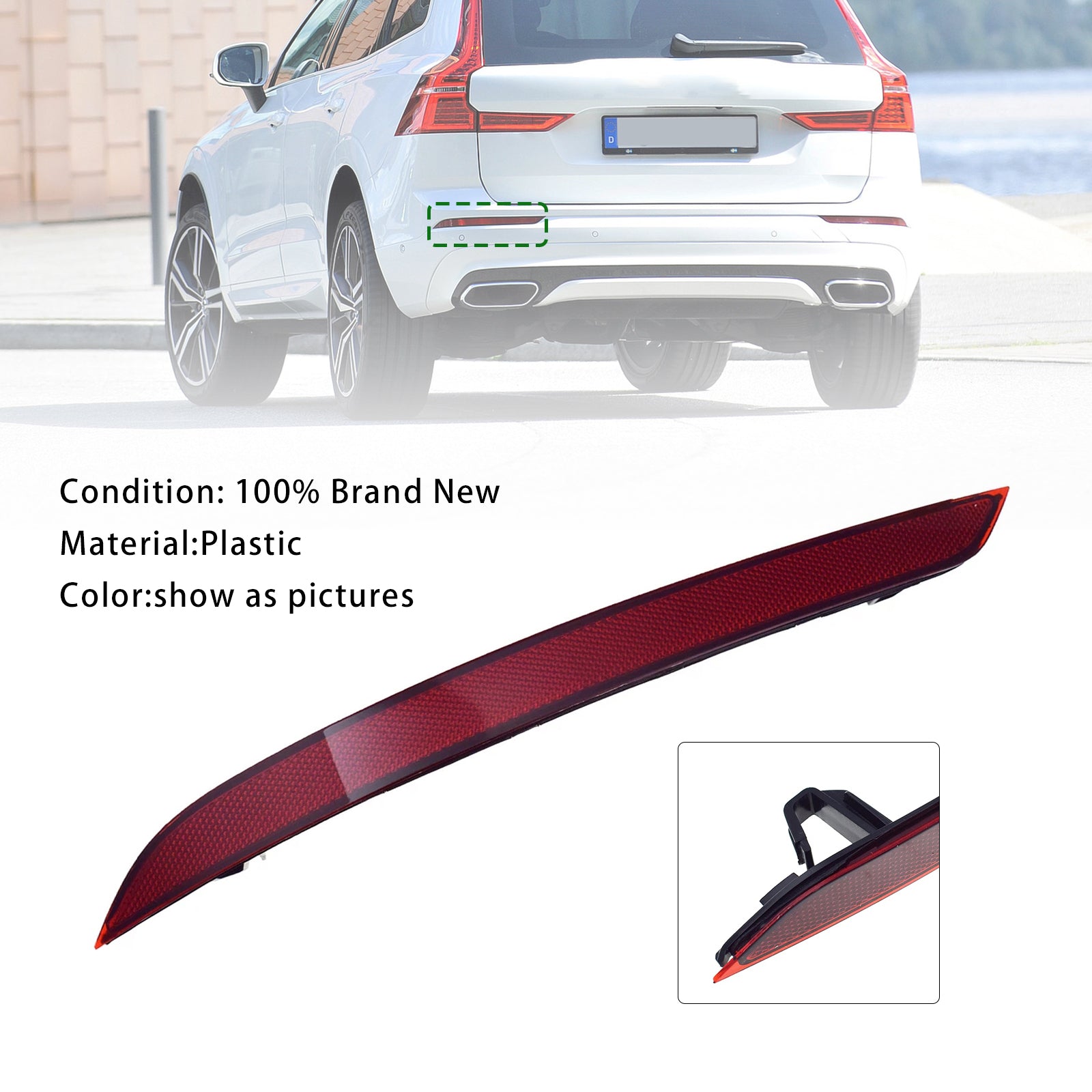 Levi zadnji odsevnik odbijača za Volvo XC60 (2018-2023) - Kataloška številka : 31656677