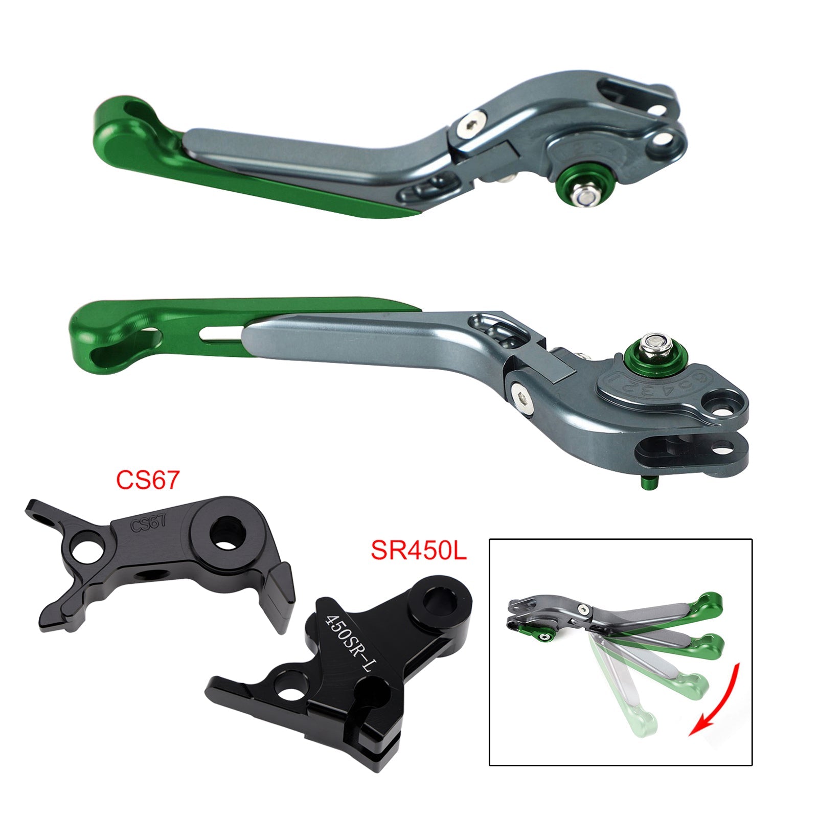 Levier de frein et d'embrayage réglable compatible avec VOGE DS900X 900DSX 2024-2026