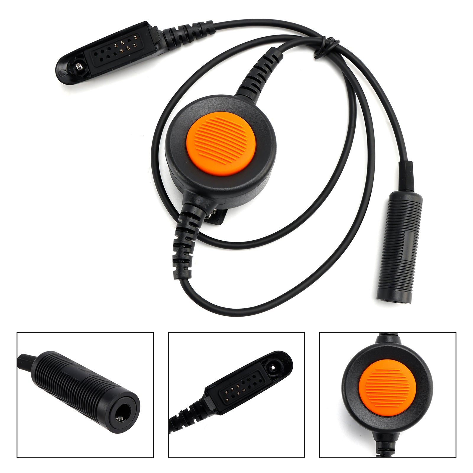 Bouton PTT rond orange 328-326 pour GP140, GP320, MTX850, MTX900, PR860, PRO5150 et PRO5350
