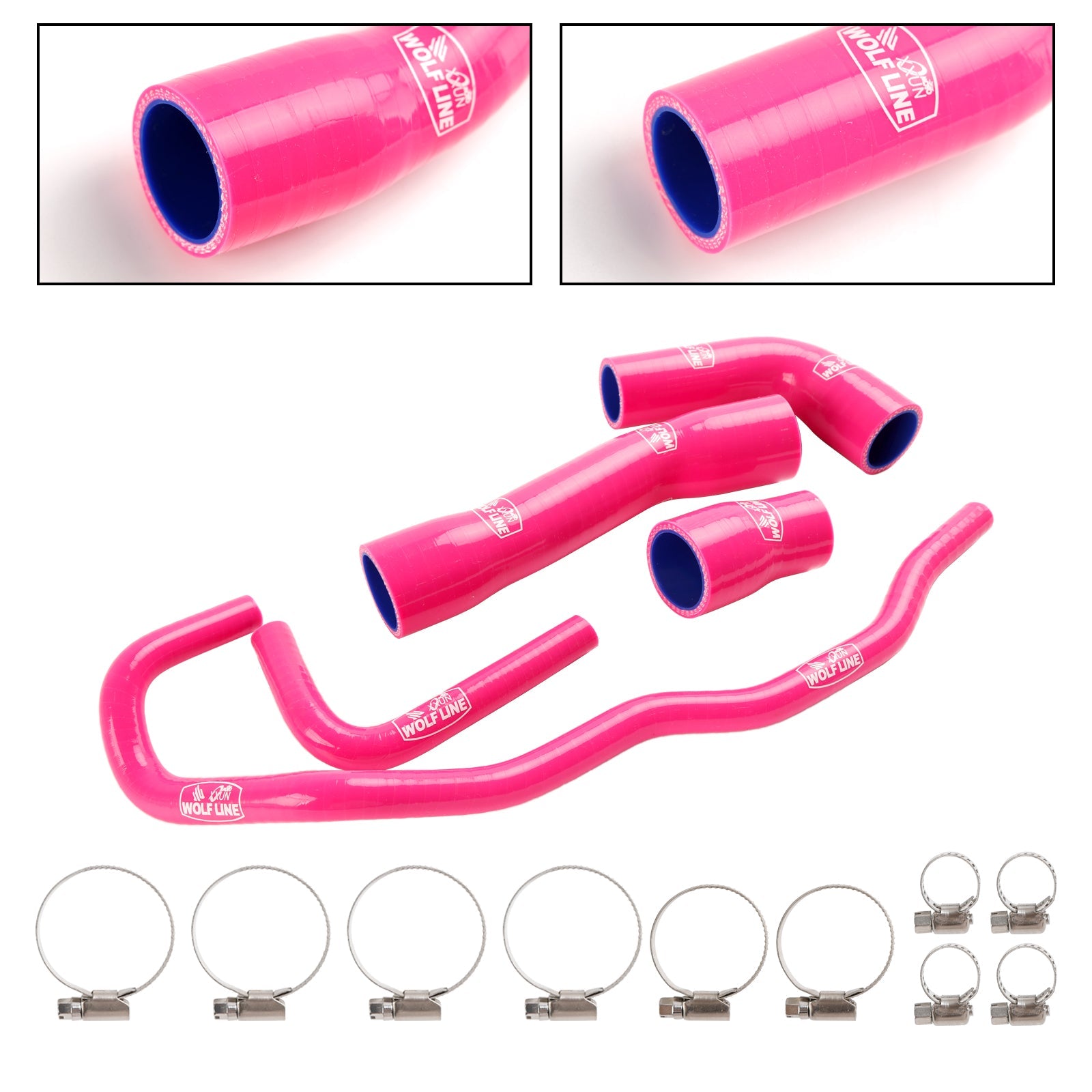 Kit de durites de refroidissement en silicone pour radiateur BMW S1000RR 2019-2023