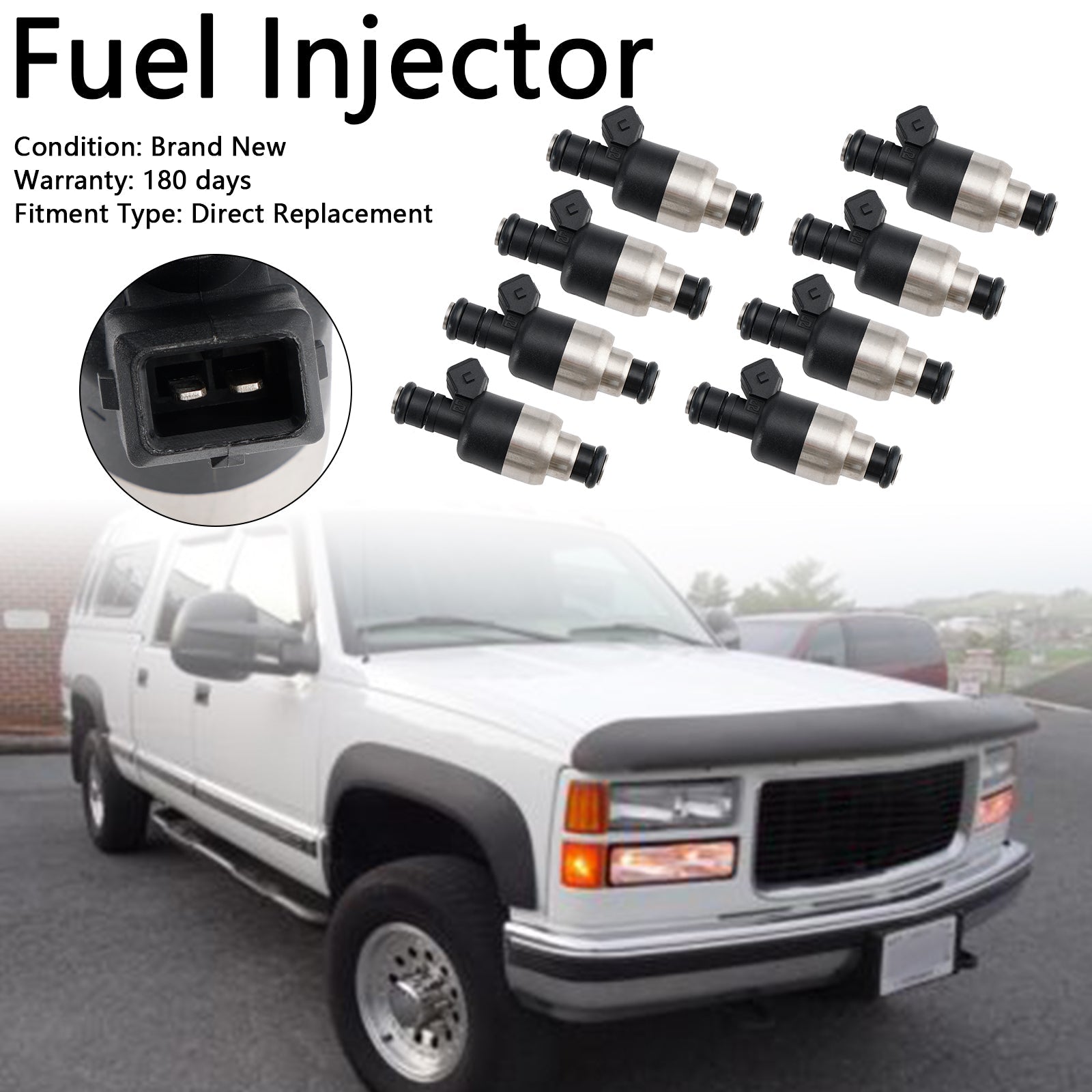 Iniettore di carburante a 8 pezzi 17109596 per Chevrolet Fit GMC 7.4L V8 1996-2000 8321150