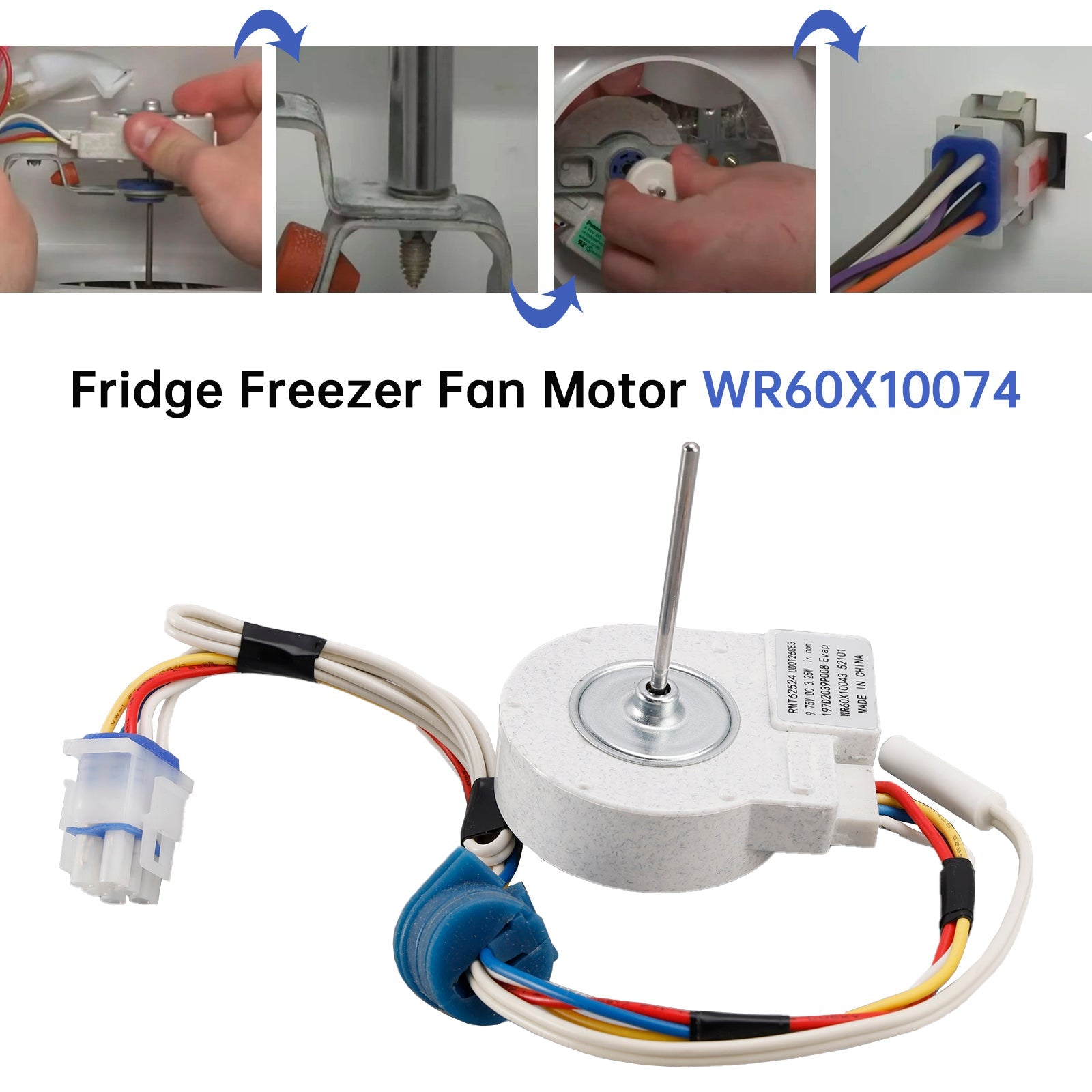 WR60X10074 Verse ventilatorventilator voor koelkast GE Hotpoint