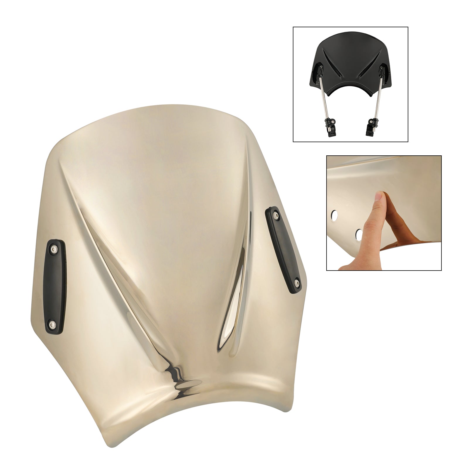 Moto con manubrio 22 mm/7/8 "Vidone del parabrezza universale