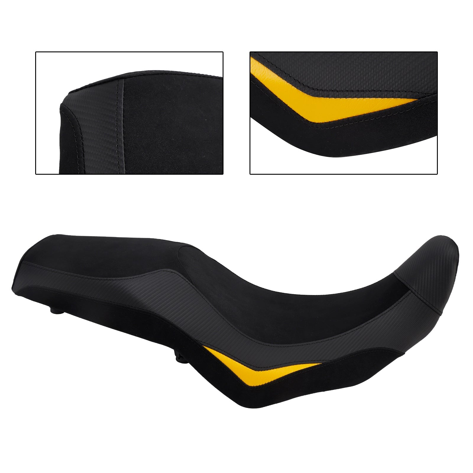 Selle passager avant/arrière pour V-Strom 800 DL800 (2024-2025) - Coussin inférieur rouge/noir