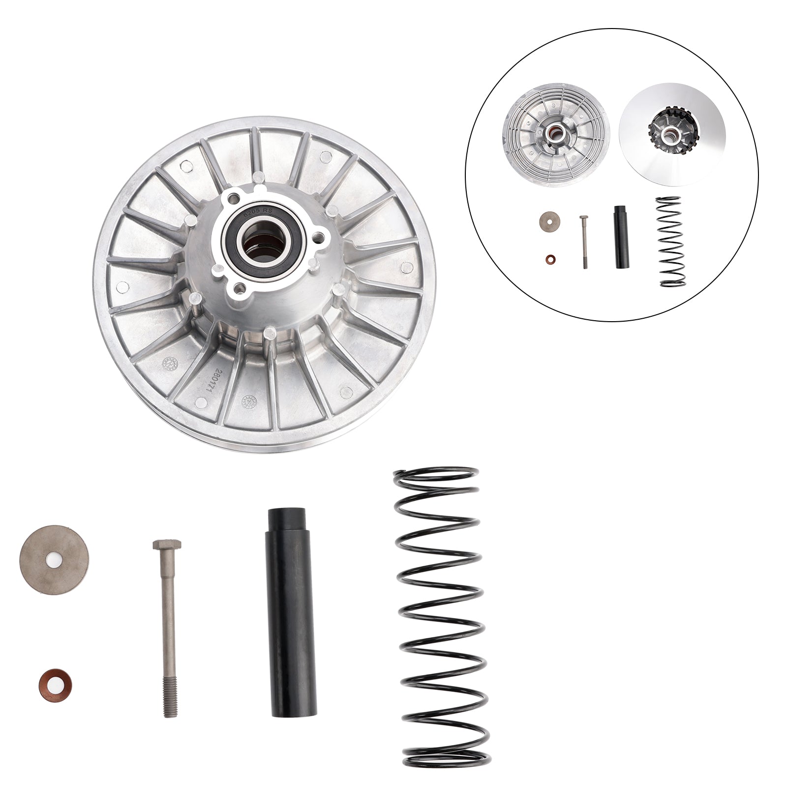 Variateur d'embrayage arrière complet pour Can-Am Outlander T 450 EFI STD DPS XU 2021 (420280178 et 420280173)