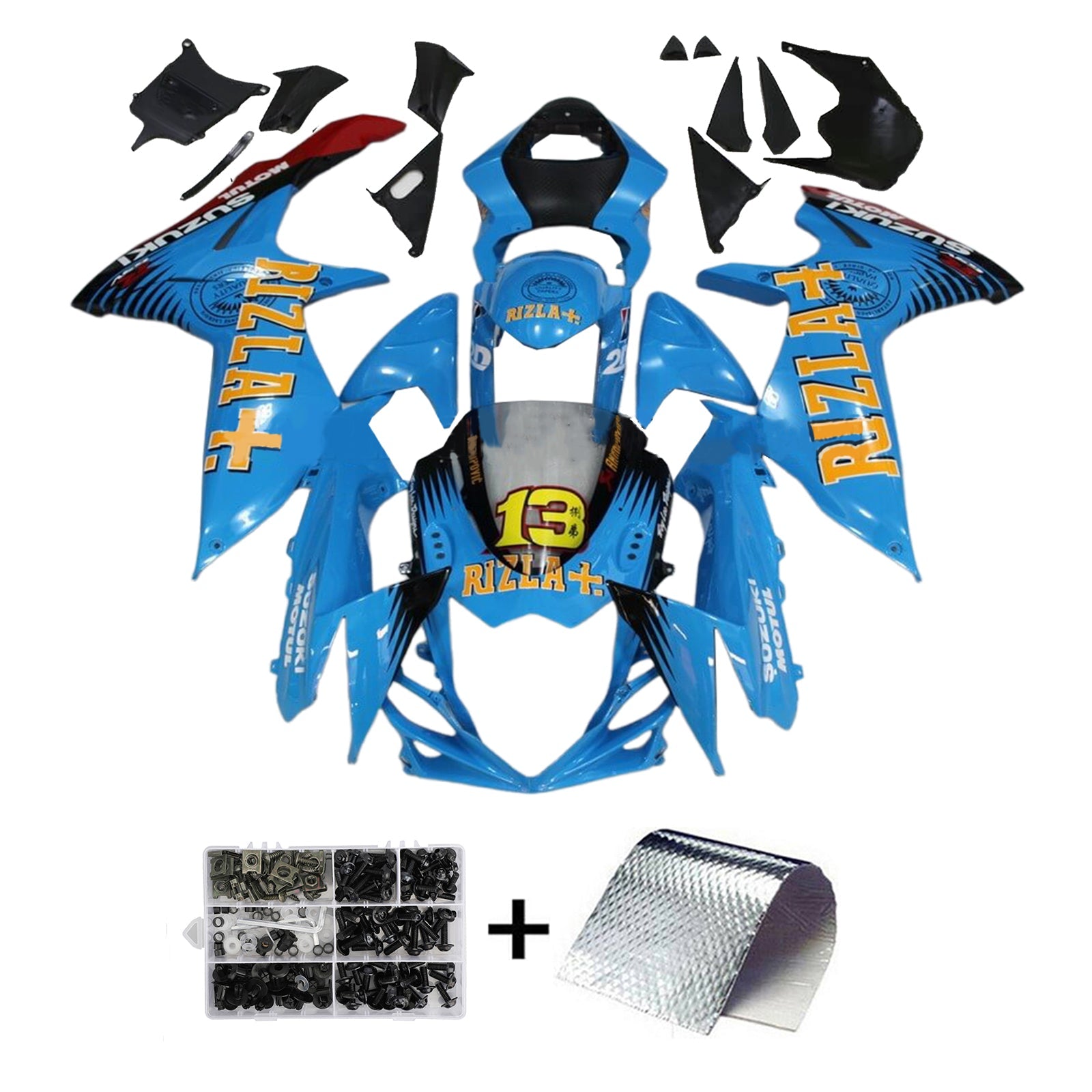 Kit carenatura iniezione carrozzeria in plastica ABS Suzuki GSXR 600/750 K11 2011-2025