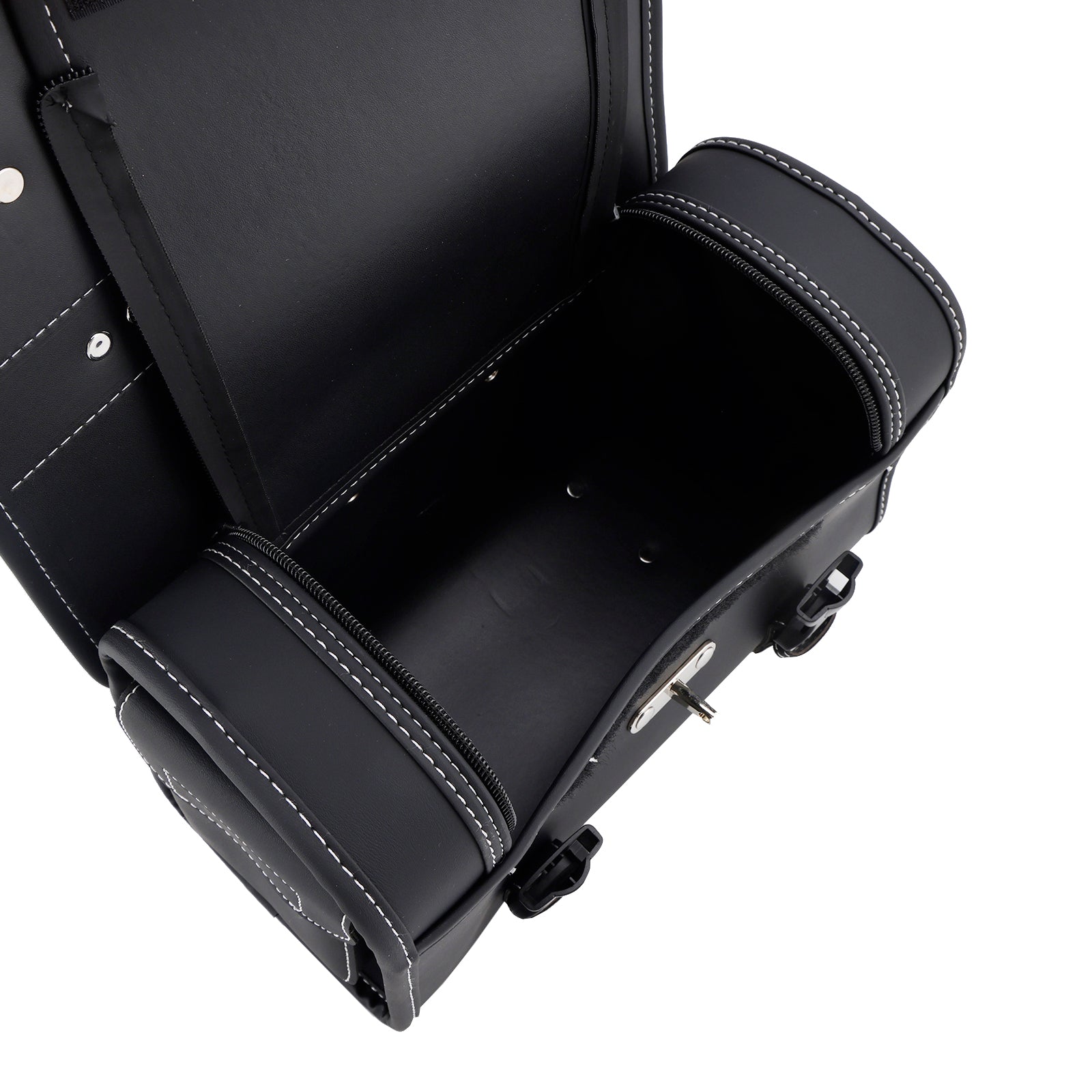 Universele zijtas in PU voor motorfiets, zwart