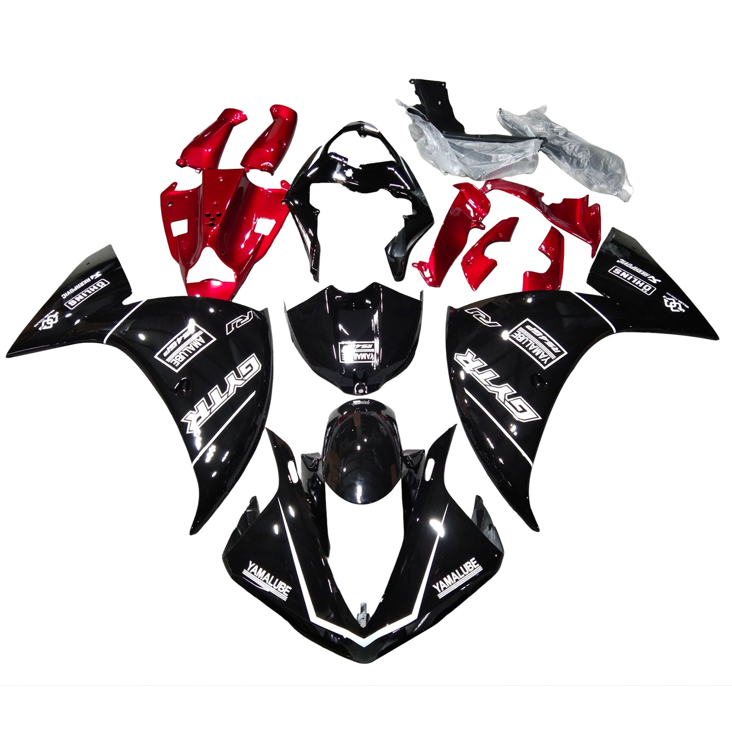 Injectie kuipkit, ABS Plastic carrosserie voor Yamaha YZF 1000 R1 2009-2011