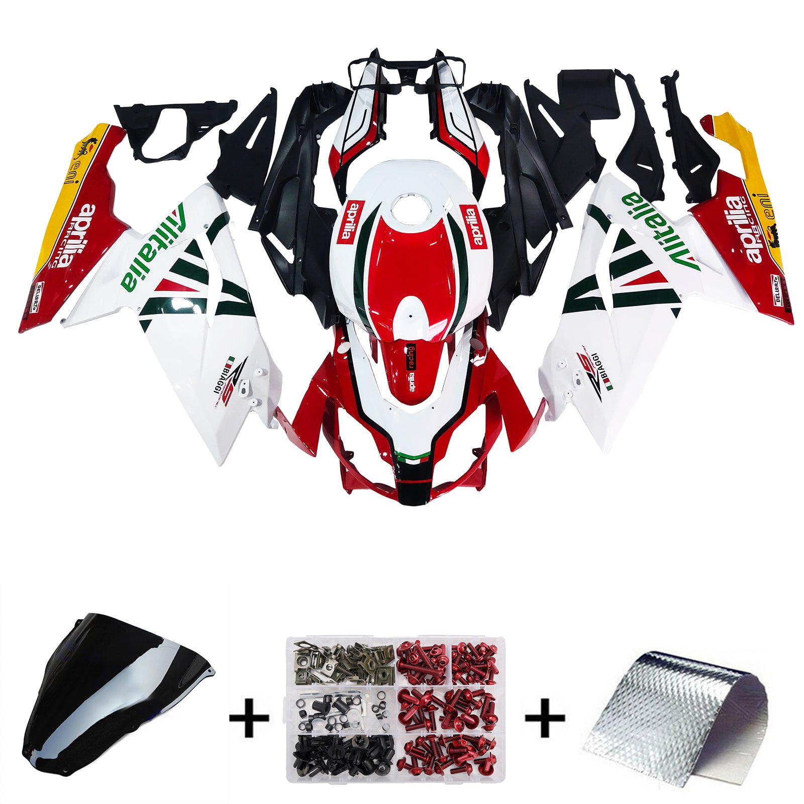 Kit de carénage par injection , carrosserie en plastique ABS Pour Aprilia RS125 2006-2011