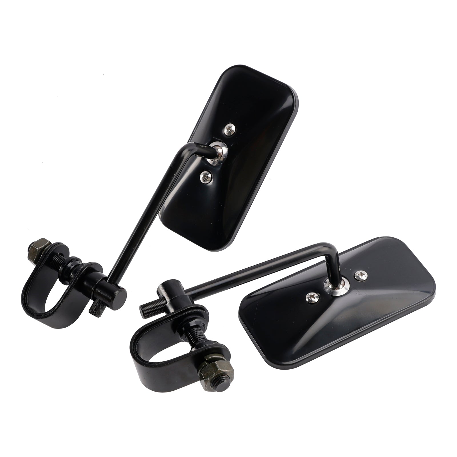 Rechthoekige tang motorfietsen motorfietsen, old school -stijl, zwart, brattstyle