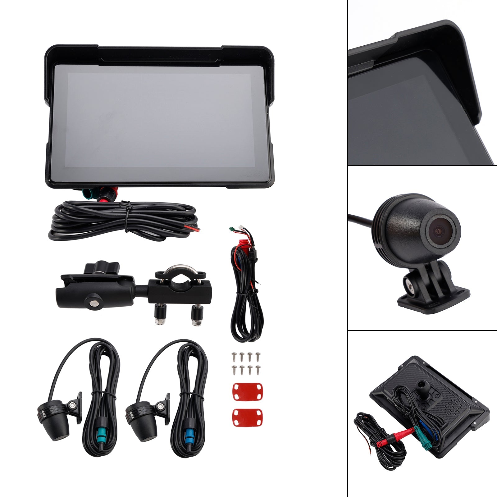 Igrajte motociklistična motocikli 7 palčni univerzalni snemanje 1080p za skuter motociklov