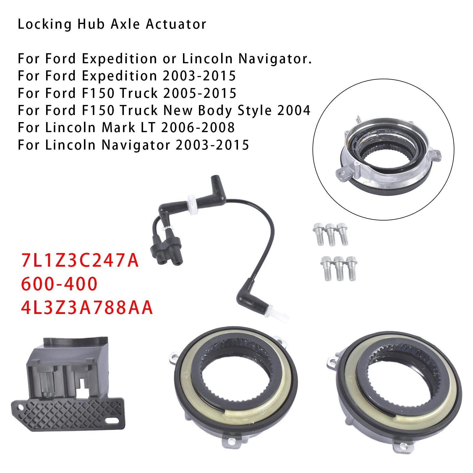 2003-2015 Lincoln Navigator Vergrendeling Hub As Actuator Vacuüm Magneetventiel 7L1Z3C247A 6L349H465BA
