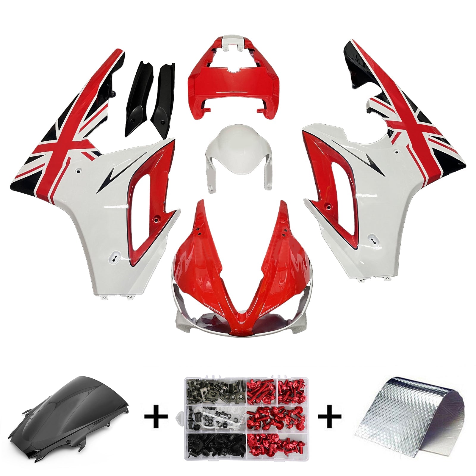 Kit de carénage d'injection Triumph Daytona 675 2009-2012 Carrosserie Plastique ABS