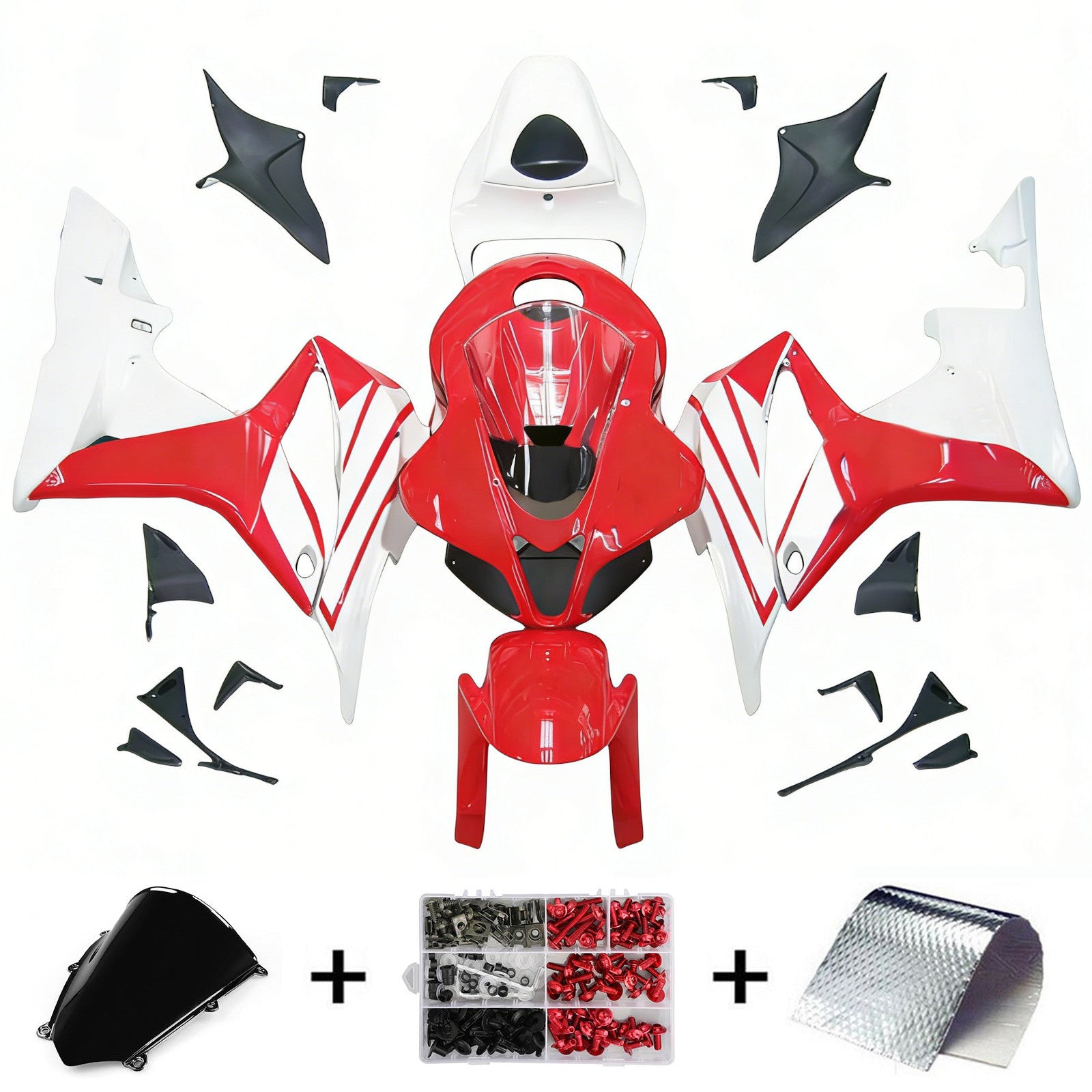 Kit de carénage par injection, carrosserie en plastique ABS pour Honda CBR600RR 2007-2008 F5