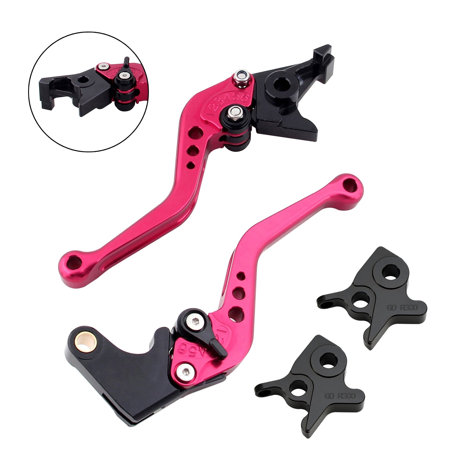 Palanca de freno y embrague corta para Kymco AK550 2017-2022