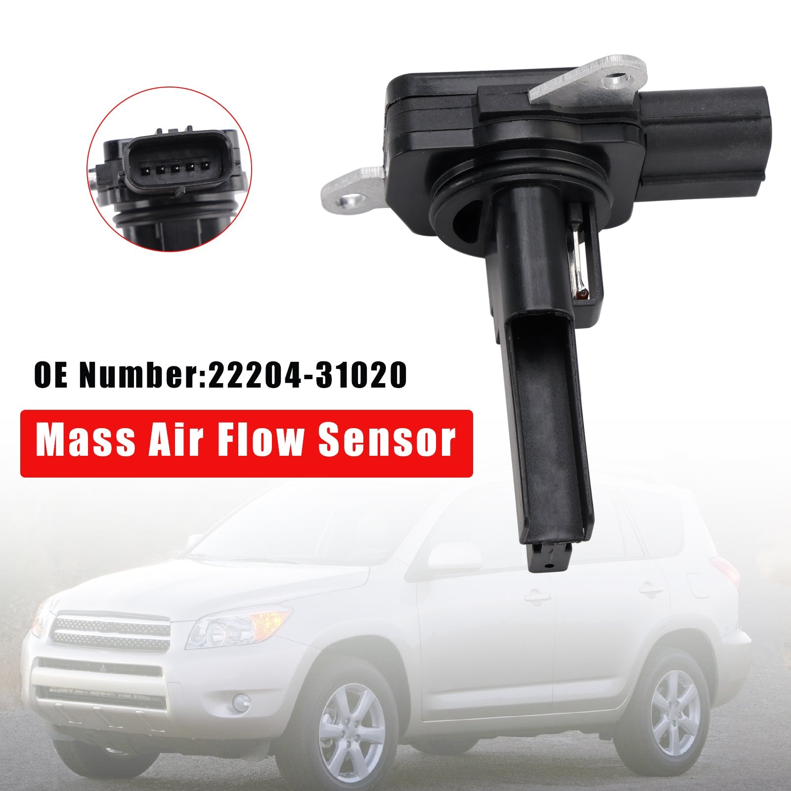 Sensor de flujo de aire masivo 22204-31020 para Toyota Highlander, RAV4 y Lexus ES350 (2009-2012)