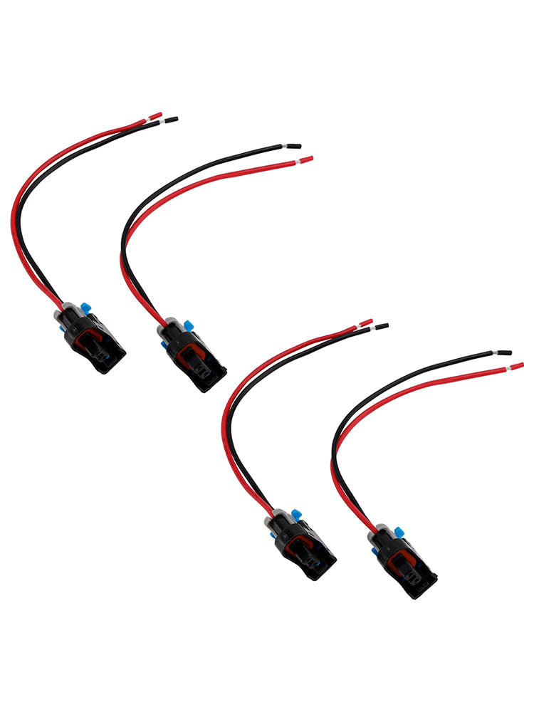 Złącze d'4 szt. zacisk wtyczki wtryskiwacza paliwa Pigtail szybkie rozłączanie pasujące do Buick