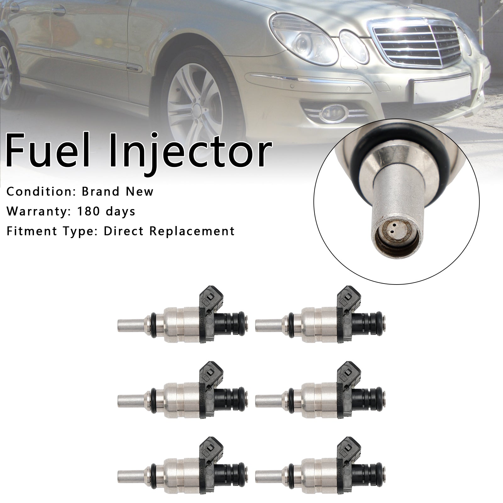 Injecteur de carburant 6 pièces pour BMW 528i 2,8 L 1999-2000 13537546244 1427240 7546244