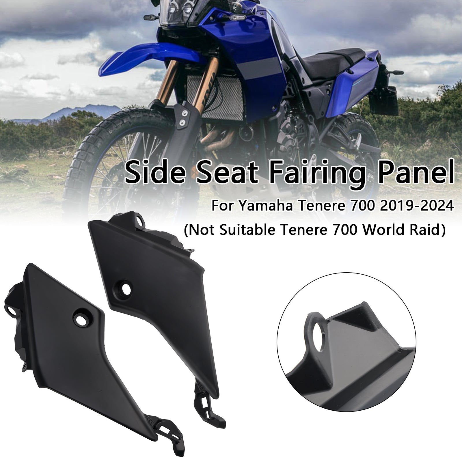 Panel lateral de asedio lateral para Yamaha Tenere 700 2019-2024