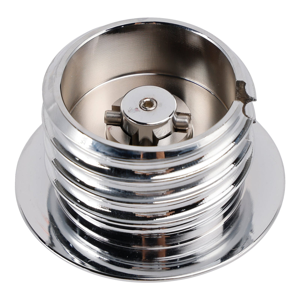 Ensemble de bouchons de réservoir d'essence à visser en aluminium chromé usiné pour Touring Softail Dyna