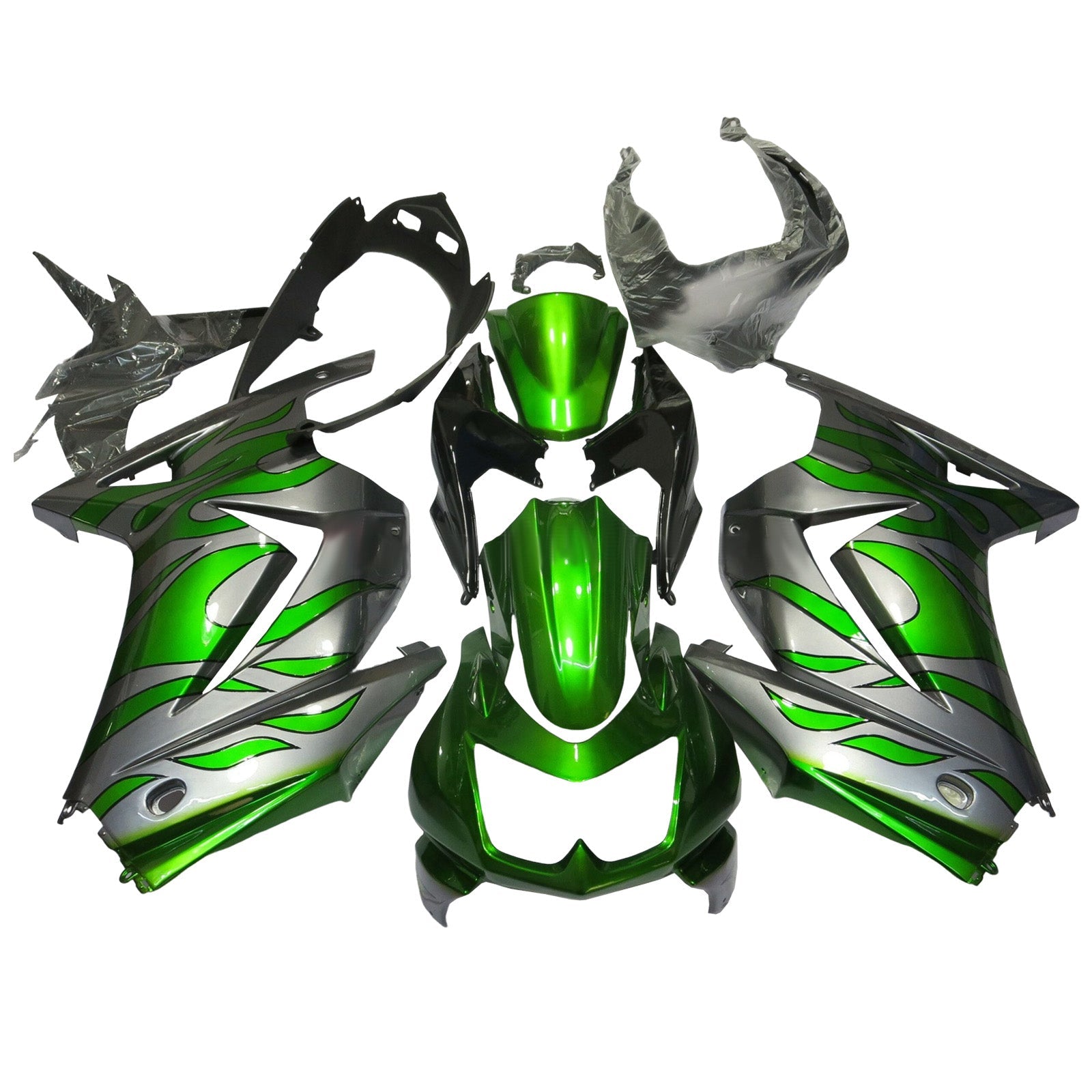 Kit de carénage par injection, carrosserie en plastique ABS pour Kawasaki EX250 Ninja250R 2008-2012