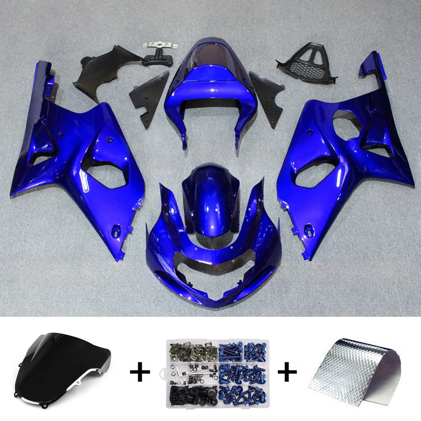 Kit de carénage injecté en plastique ABS pour Suzuki GSXR1000 2000-2002 K1 K2