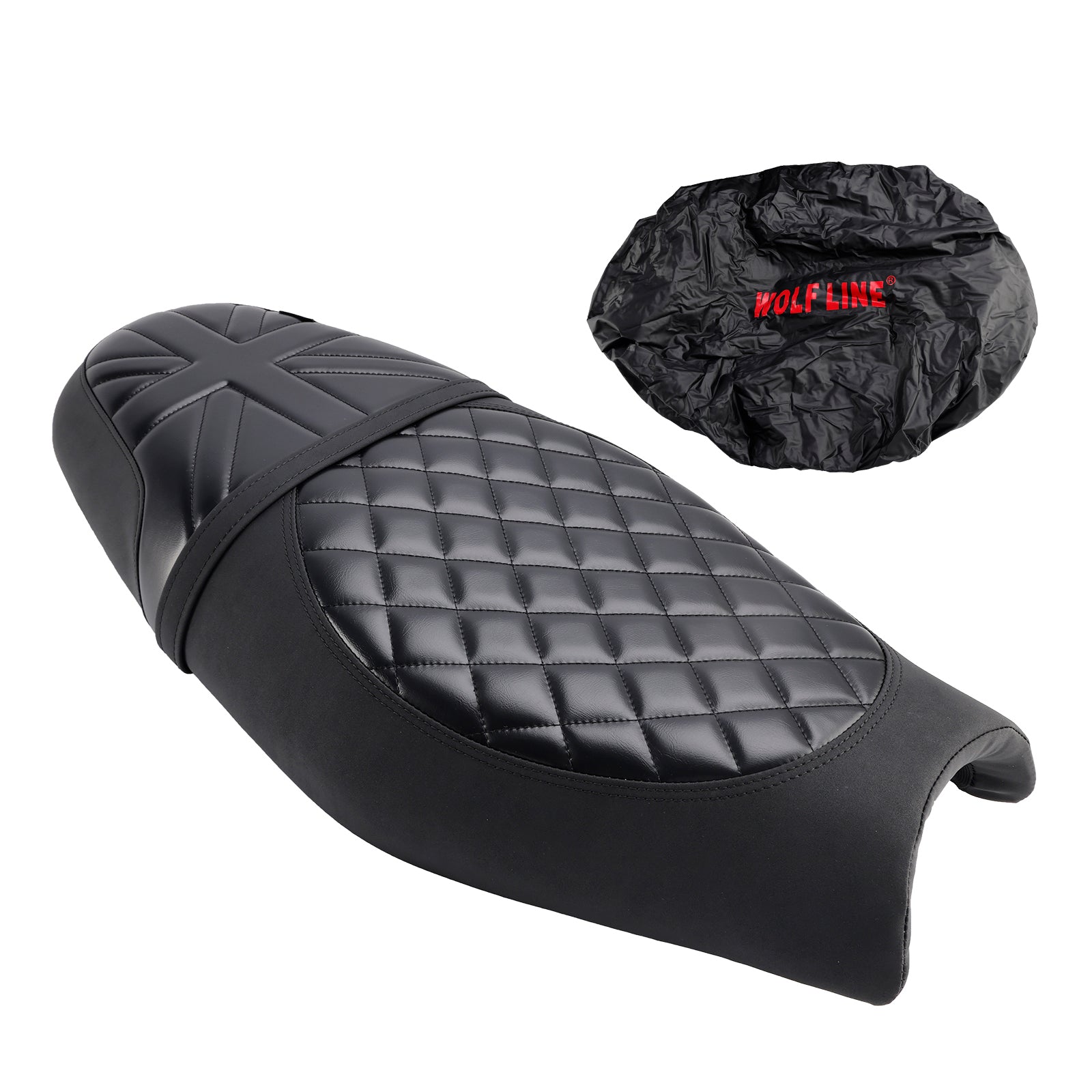 Reemplace el asiento del conductor delantero/trasero del pasajero negro para la calle Twin Speed Twin 900 Brown