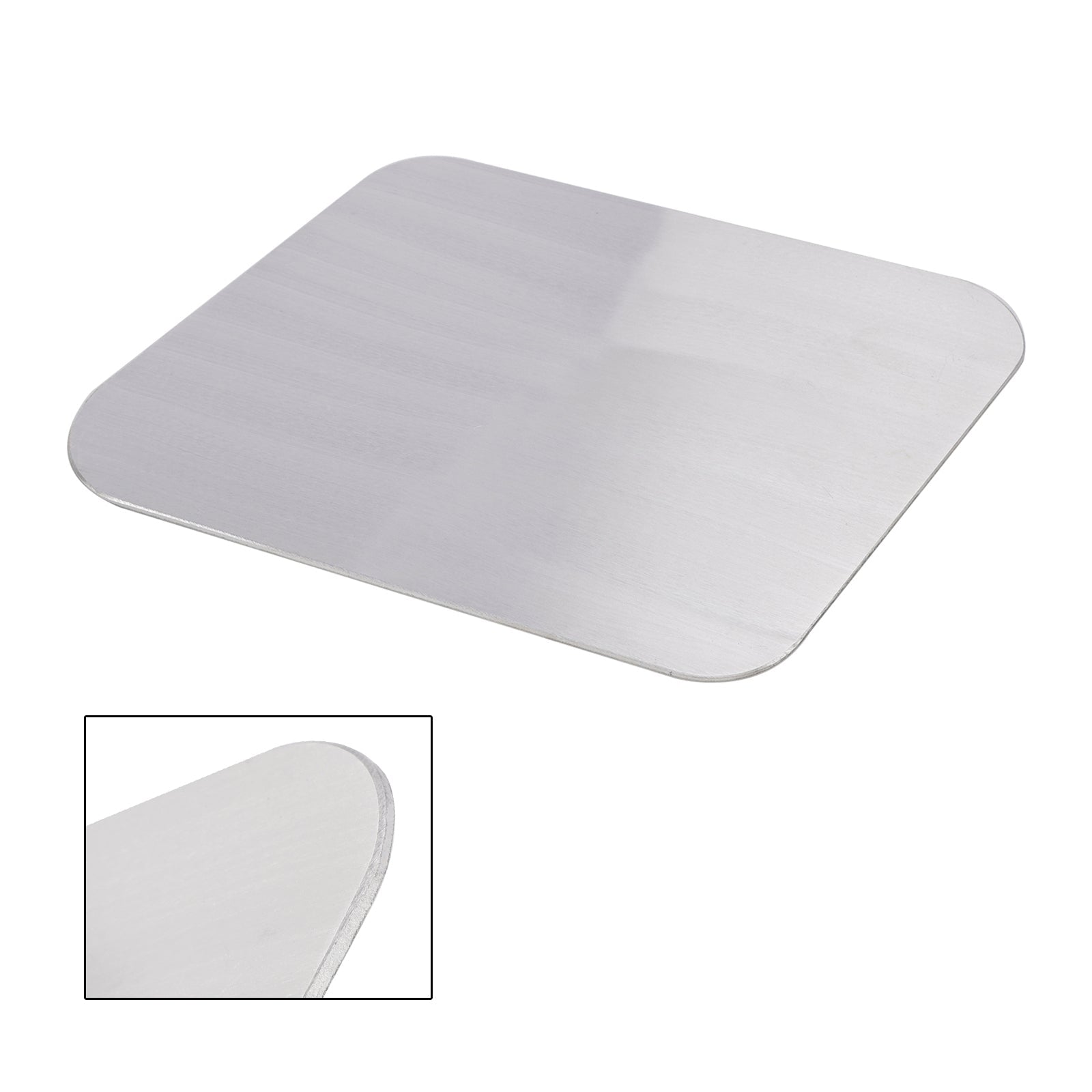 Plaque d'immatriculation vierge en alliage d'aluminium parallélogramme à monter soi-même, ajustement universel pour moto