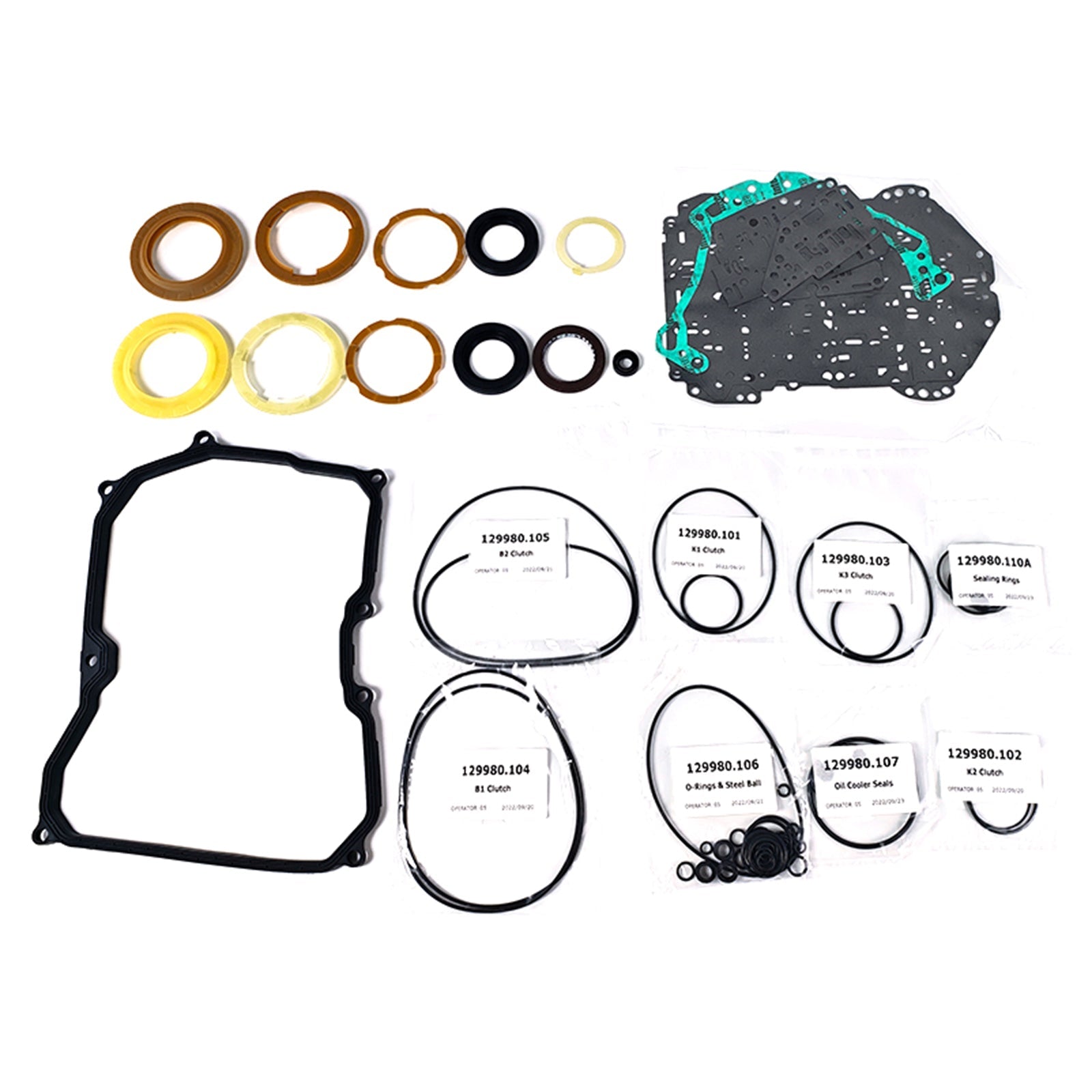 2005-2013 JETTA (1.9L DIESEL, 2.0L, 2.5L) 09G Transmissie Master Rebuild Kit Pakking Koppeling TF60SN