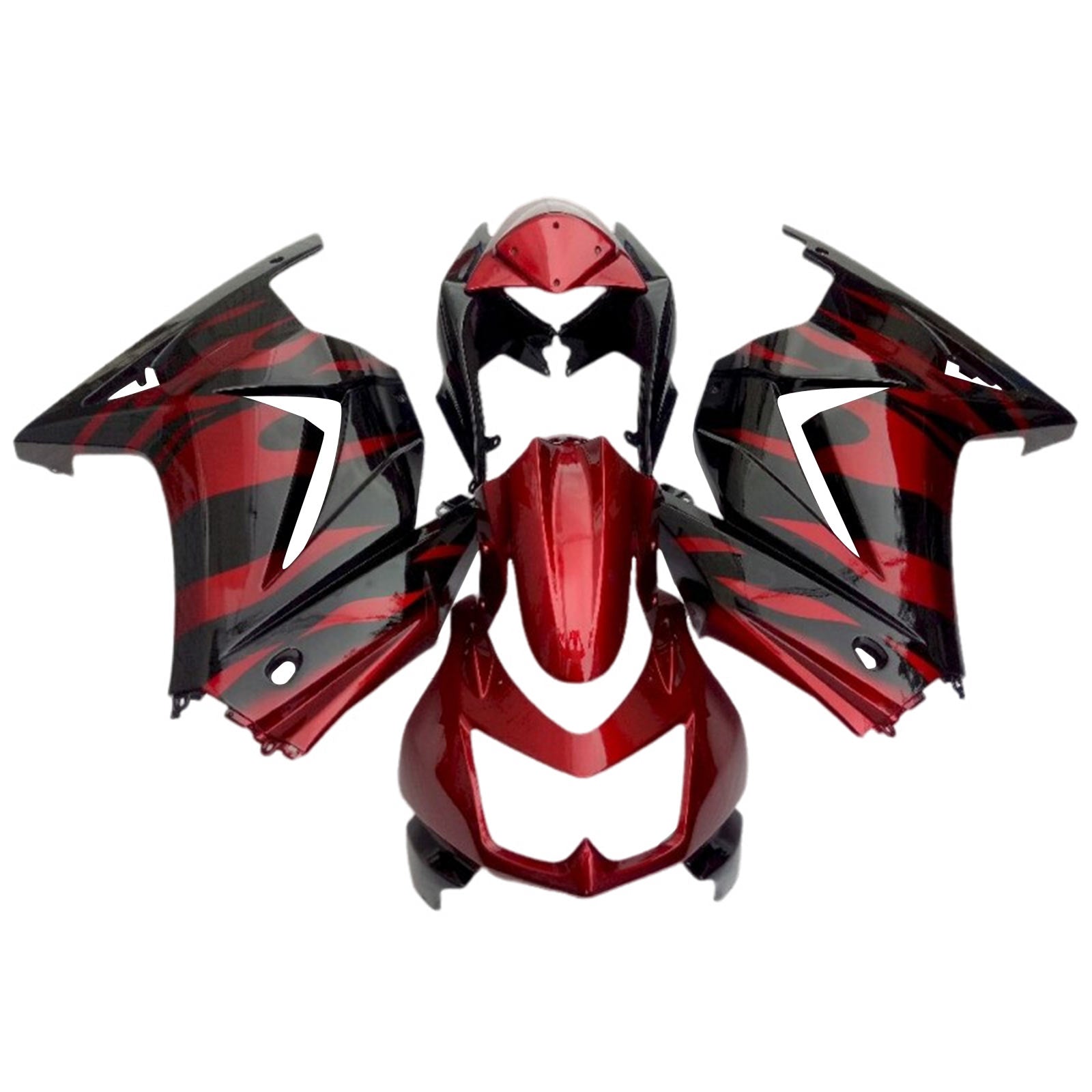 KAWASAKI Injekcijski komplet EX250 Ninja250R 2008-2012, ABS Plastic Karoserija