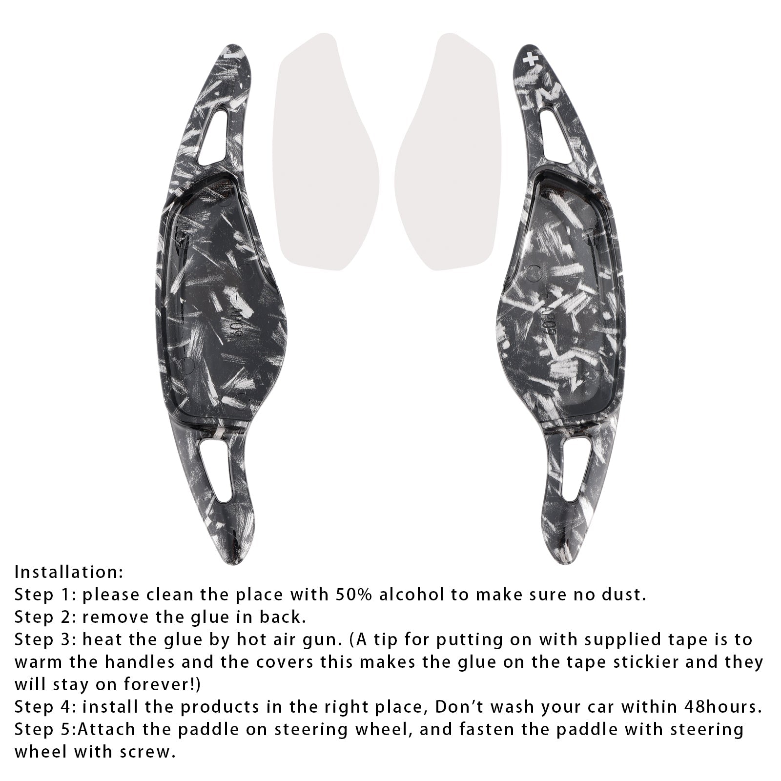 Extensions de palettes de changement de vitesse au volant pour BMW G01 X3 F97 X3M G02 X4 X4M