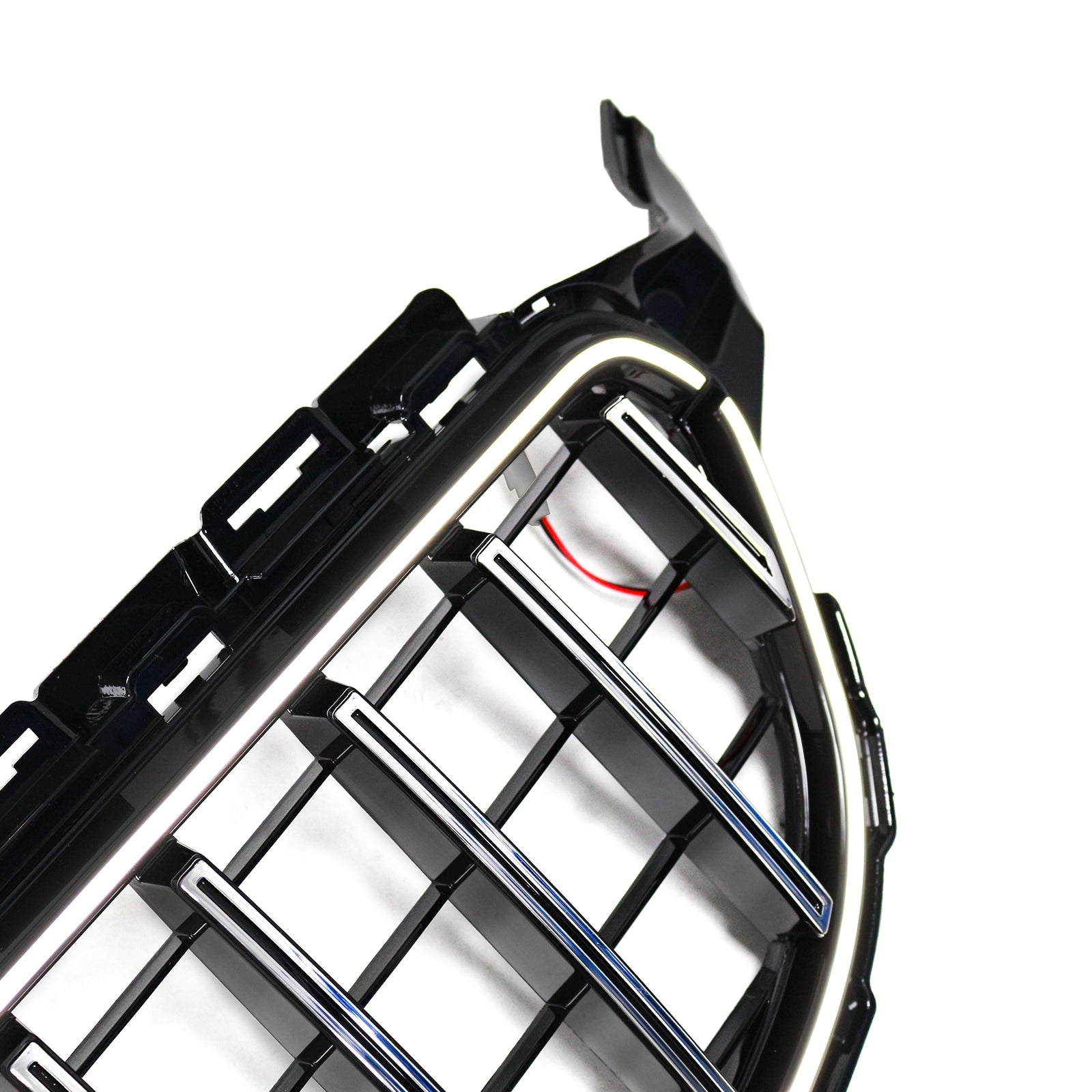 Grille de pare-chocs avant chromée à LED pour Mercedes W205 C250 C300 2015-2021