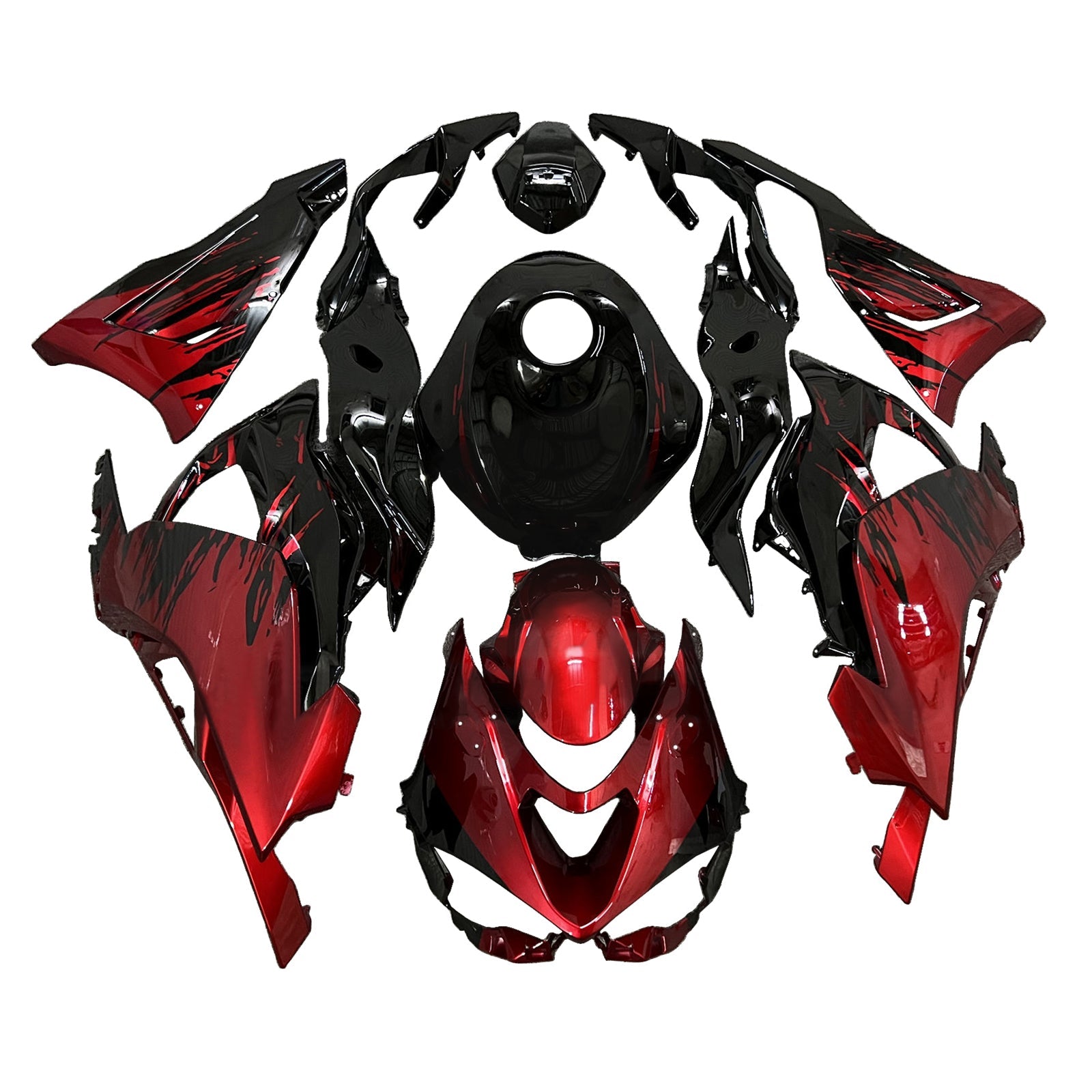 Kit di carenatura a iniezione, corpo di plastica ABS per Kawasaki ZX-6R 2024-2025