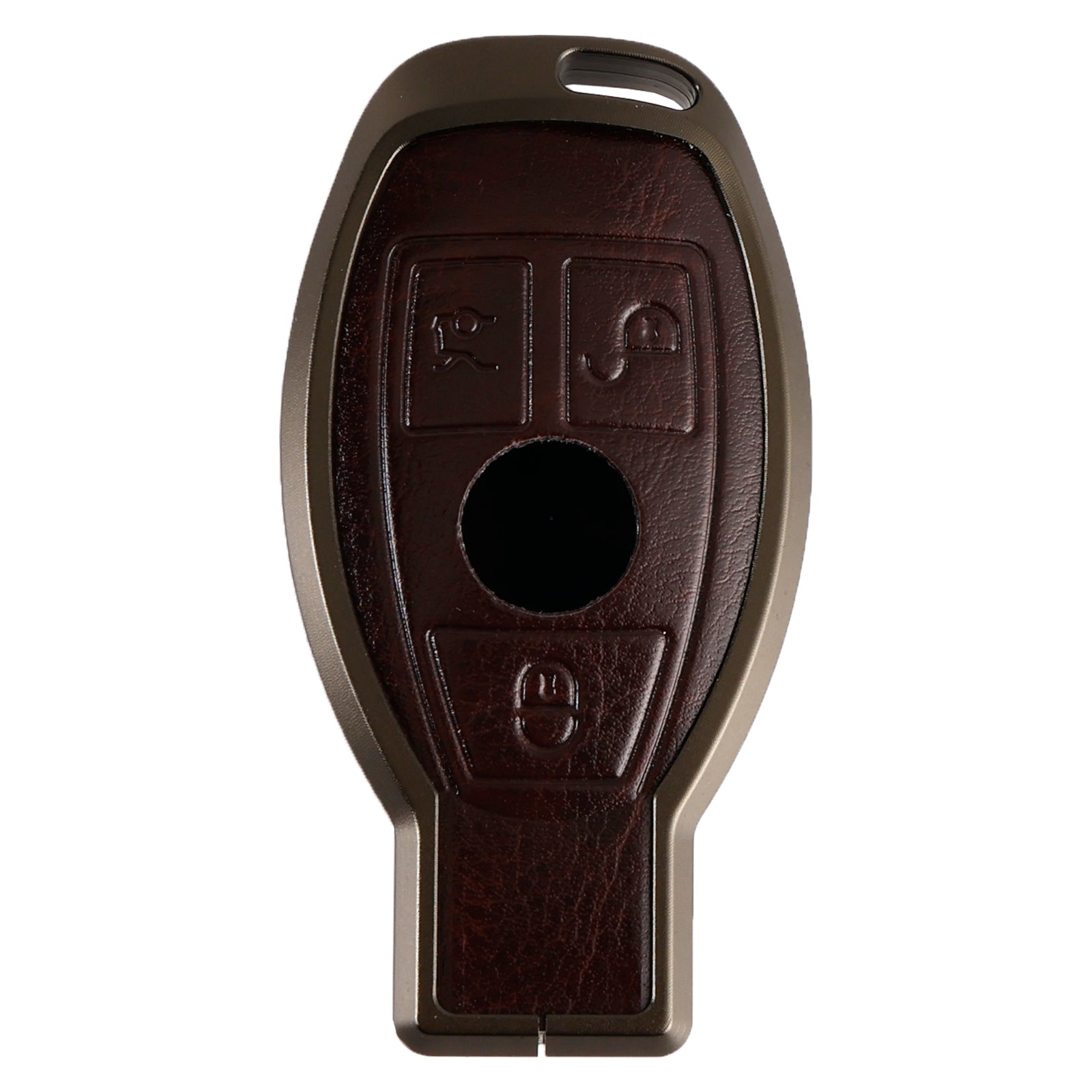 Custodia per chiave in lega per auto'TPU in alluminio marrone per Benz GLC GLK CLS GLA CLA AMG