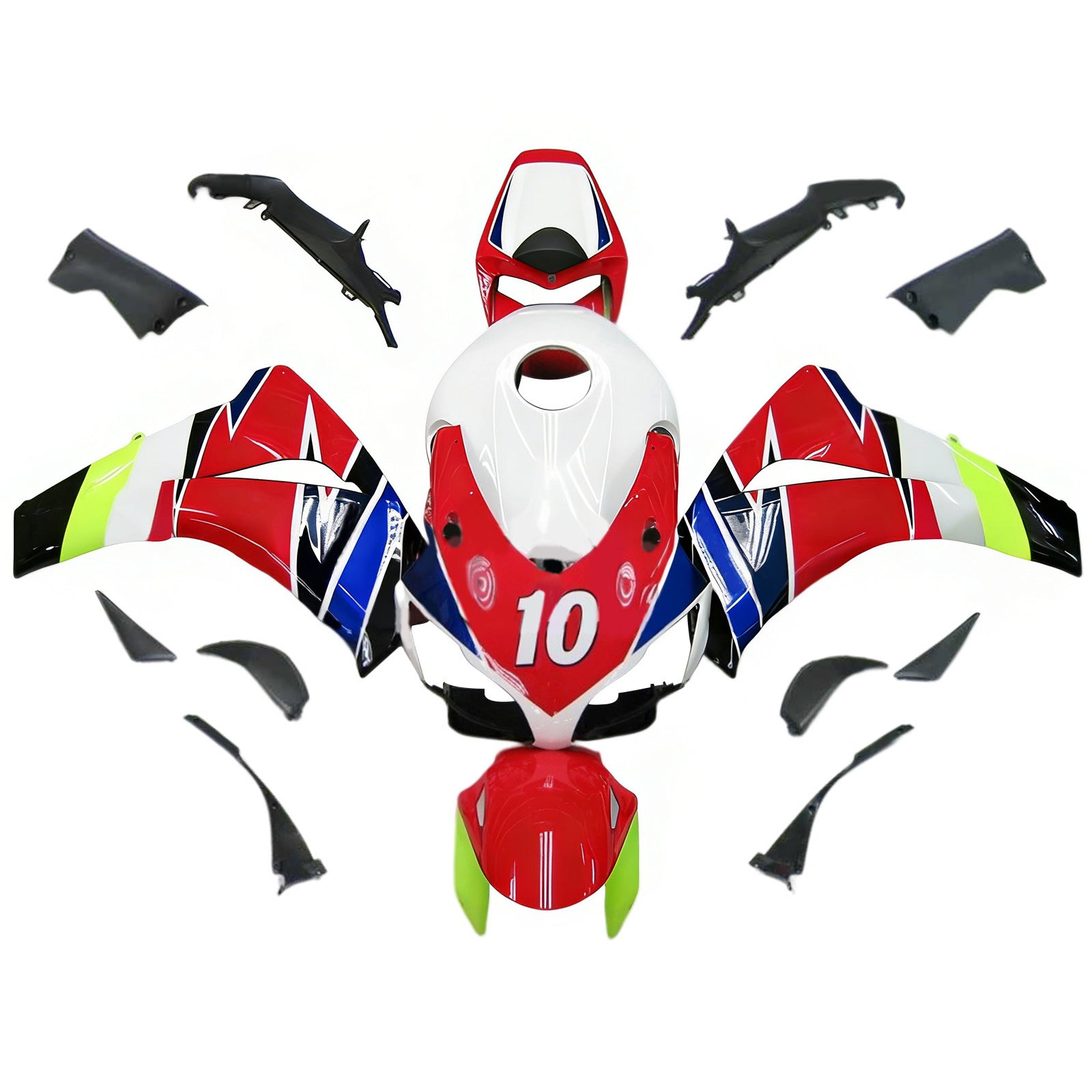 Kit de carénage injecté en plastique ABS pour Honda CBR1000RR 2008-2011